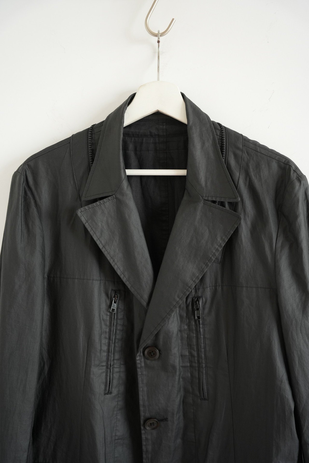 Yohji Yamamoto 2008 SS Detachable Hood Coat — back