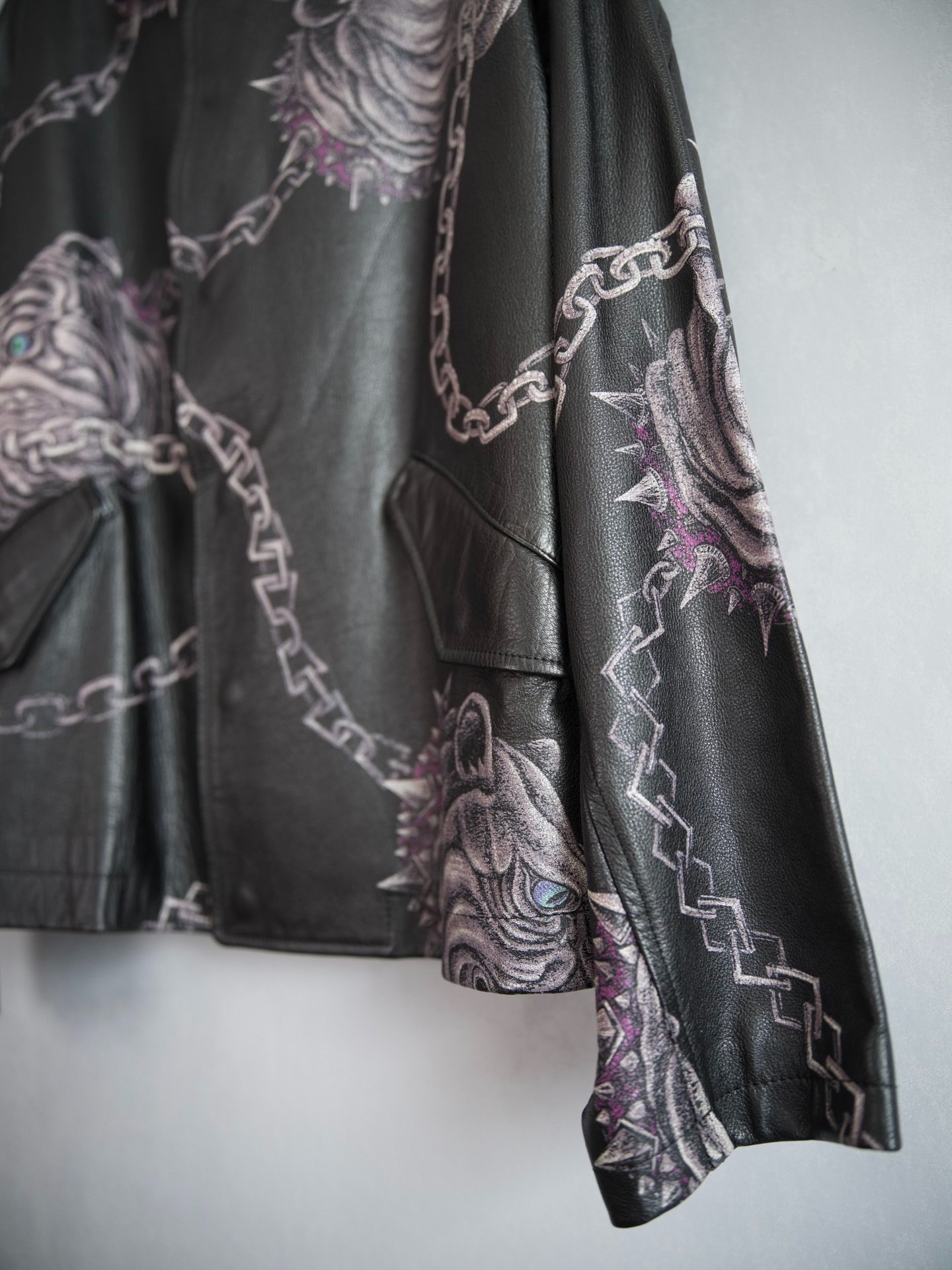 Yohji Yamamoto 14AW Chain Leather Jacket — back