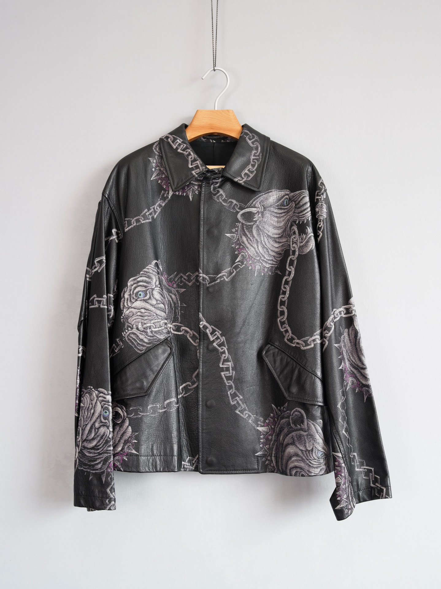 Yohji Yamamoto 14AW Chain Leather Jacket