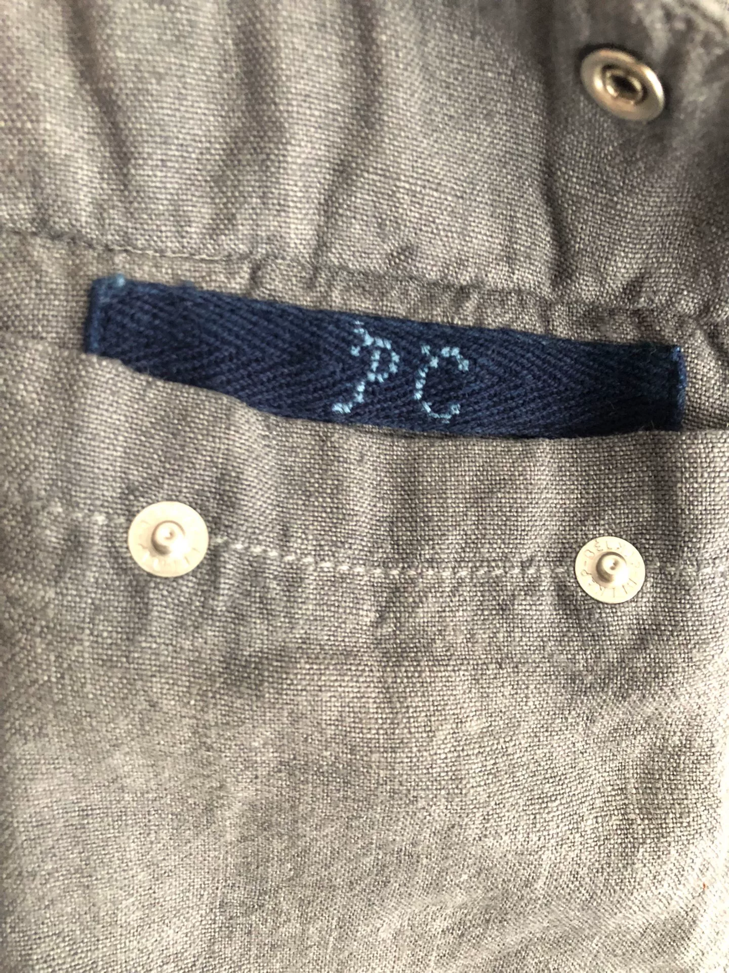 Porter Classic 17AW Linen Western Shirt — detail