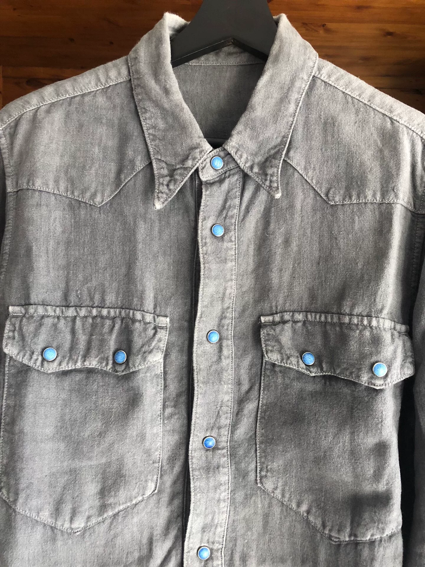 Porter Classic 17AW Linen Western Shirt — label