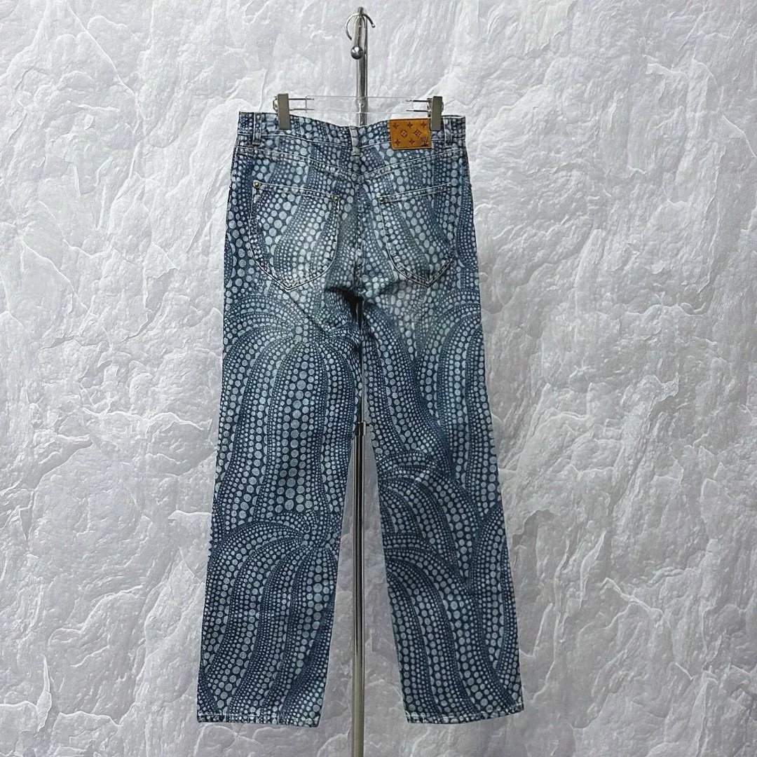 Louis Vuitton Yayoi Kusama Polka Dot Denim Pants — back