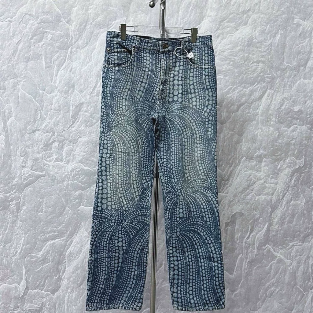 Louis Vuitton Yayoi Kusama Polka Dot Denim Pants