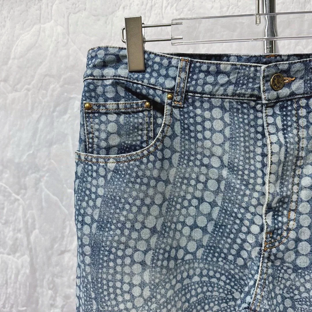 Louis Vuitton Yayoi Kusama Polka Dot Denim Pants — detail