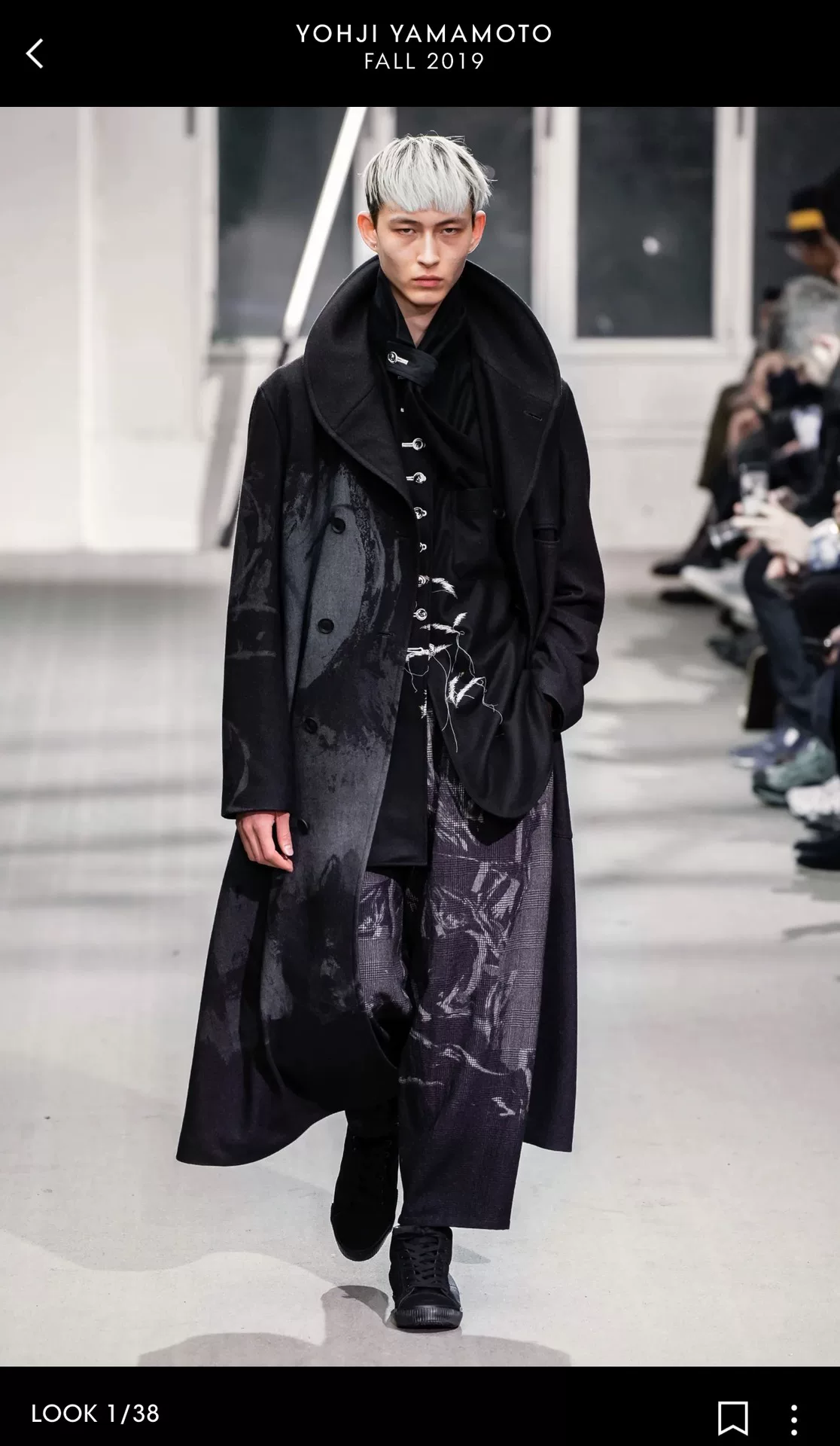 Yohji Yamamoto 19AW Asymmetrical Velvet Vest — back