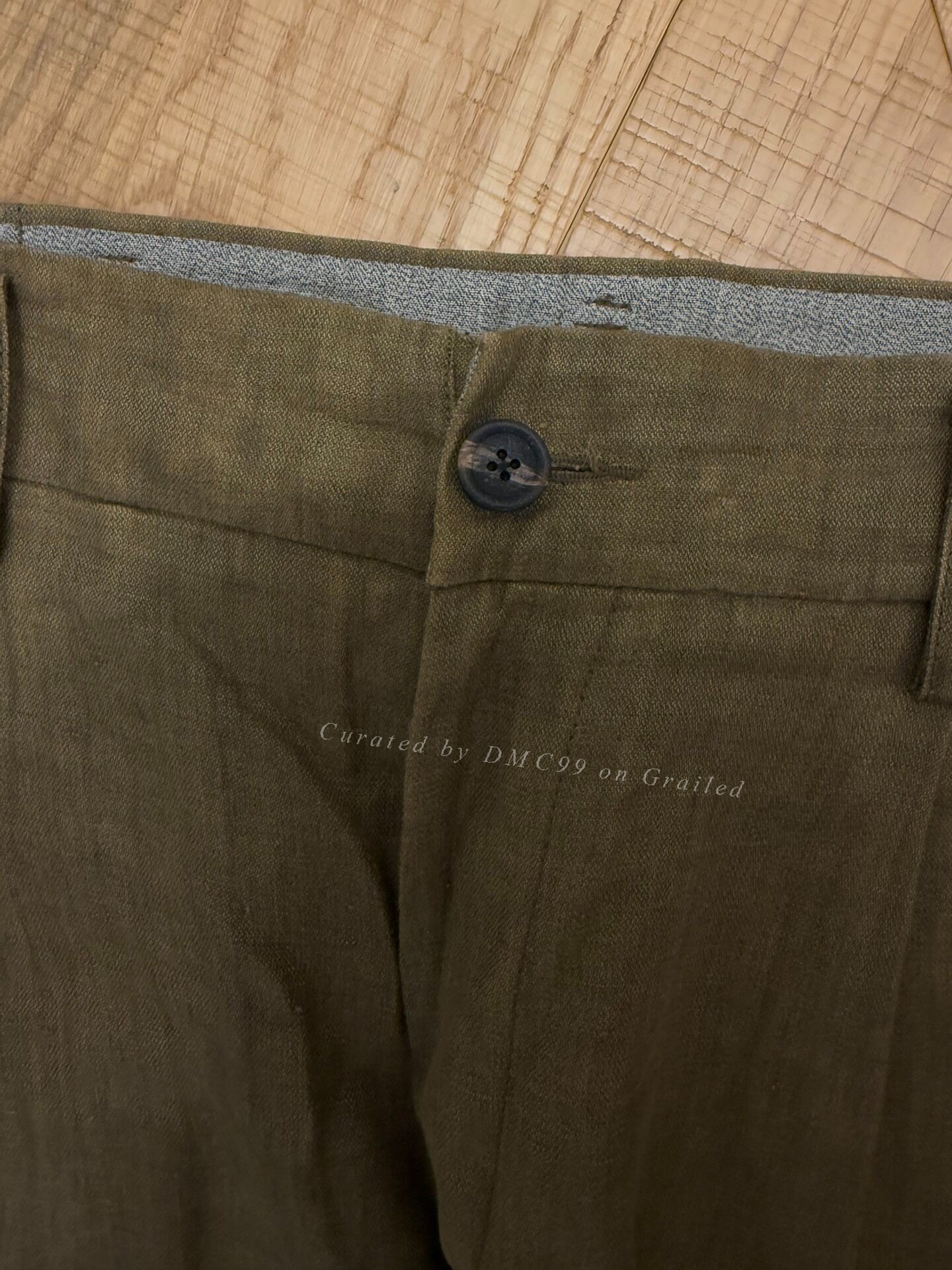 Ziggy Chen 22ss Linen Wide-Leg Pants — detail