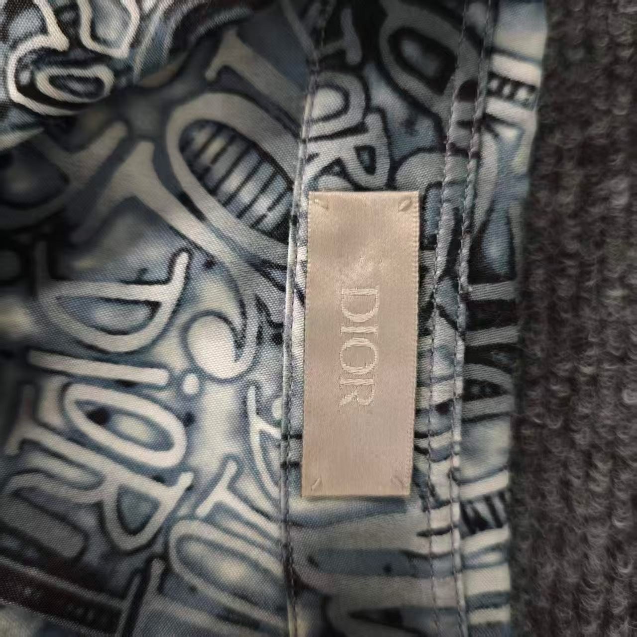 Dior Stussy Graffiti Short-Sleeve Shirt — back