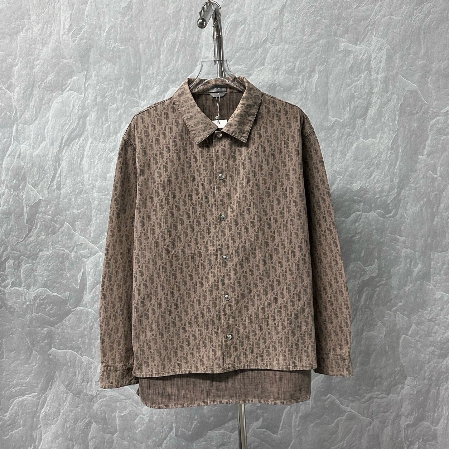 Dior Monogram Denim Long-Sleeve Shirt