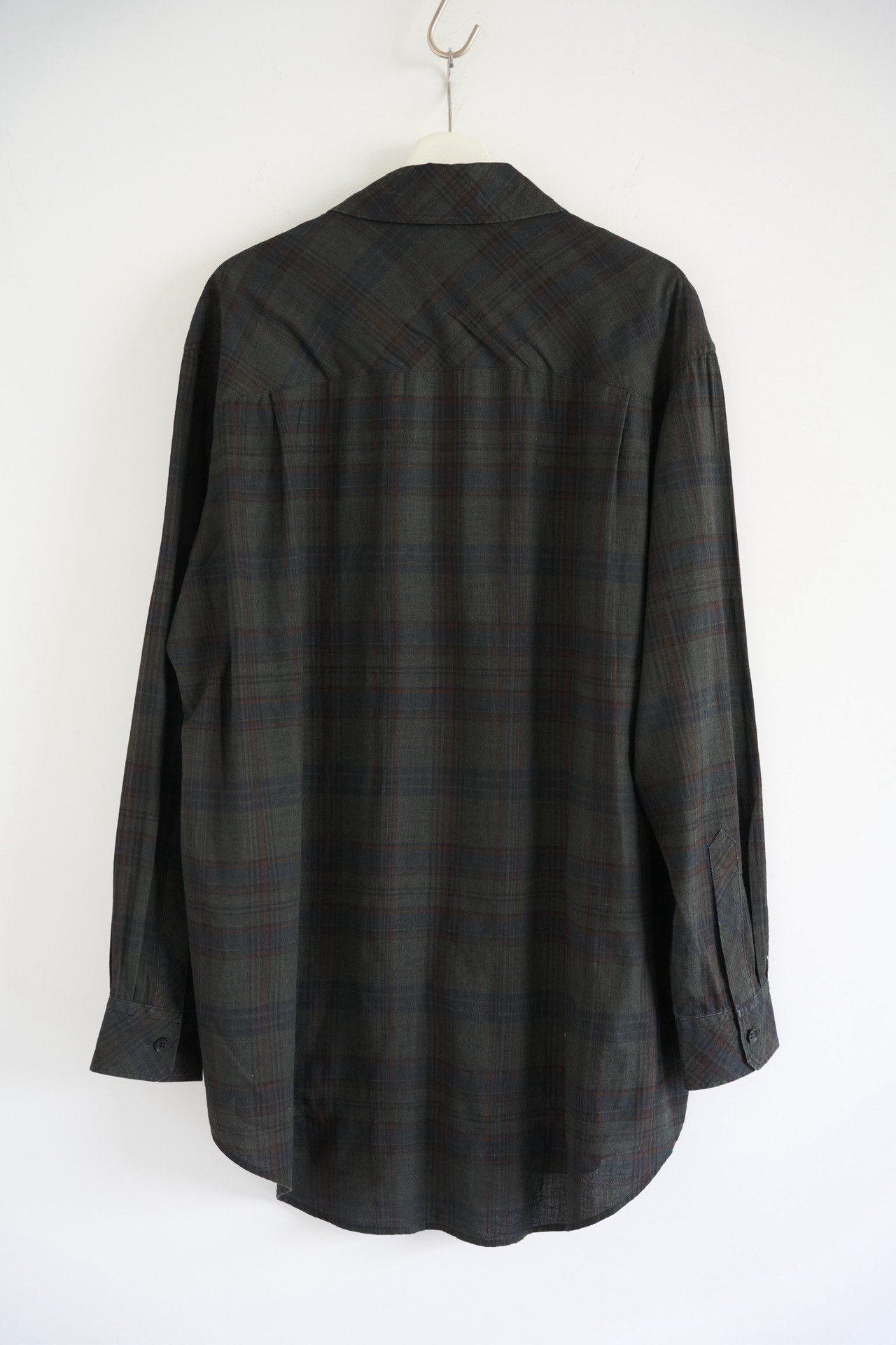 Yohji Yamamoto 24SS Plaid Zip Shirt — front