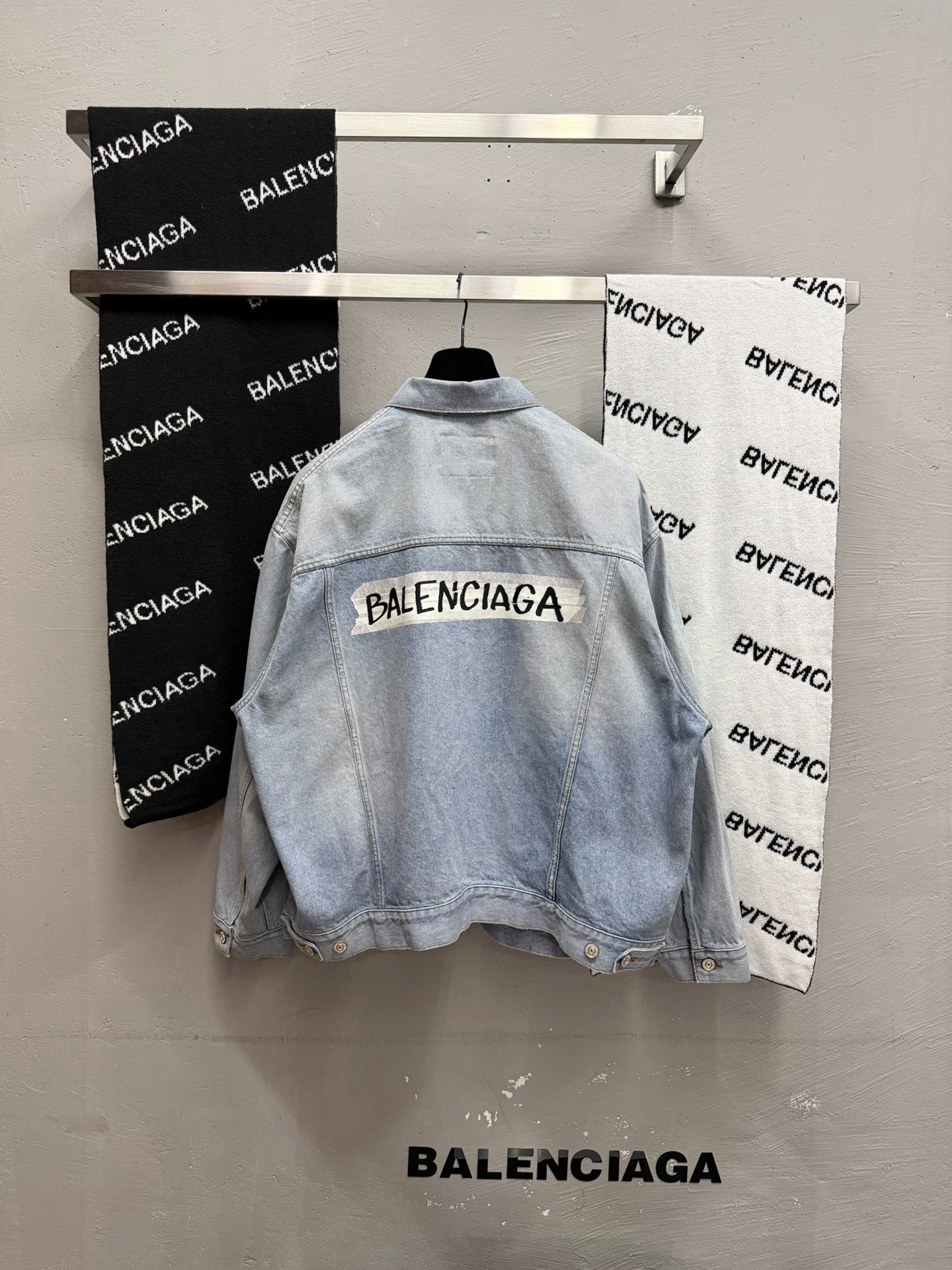 Balenciaga SS26 Tape Denim Jacket