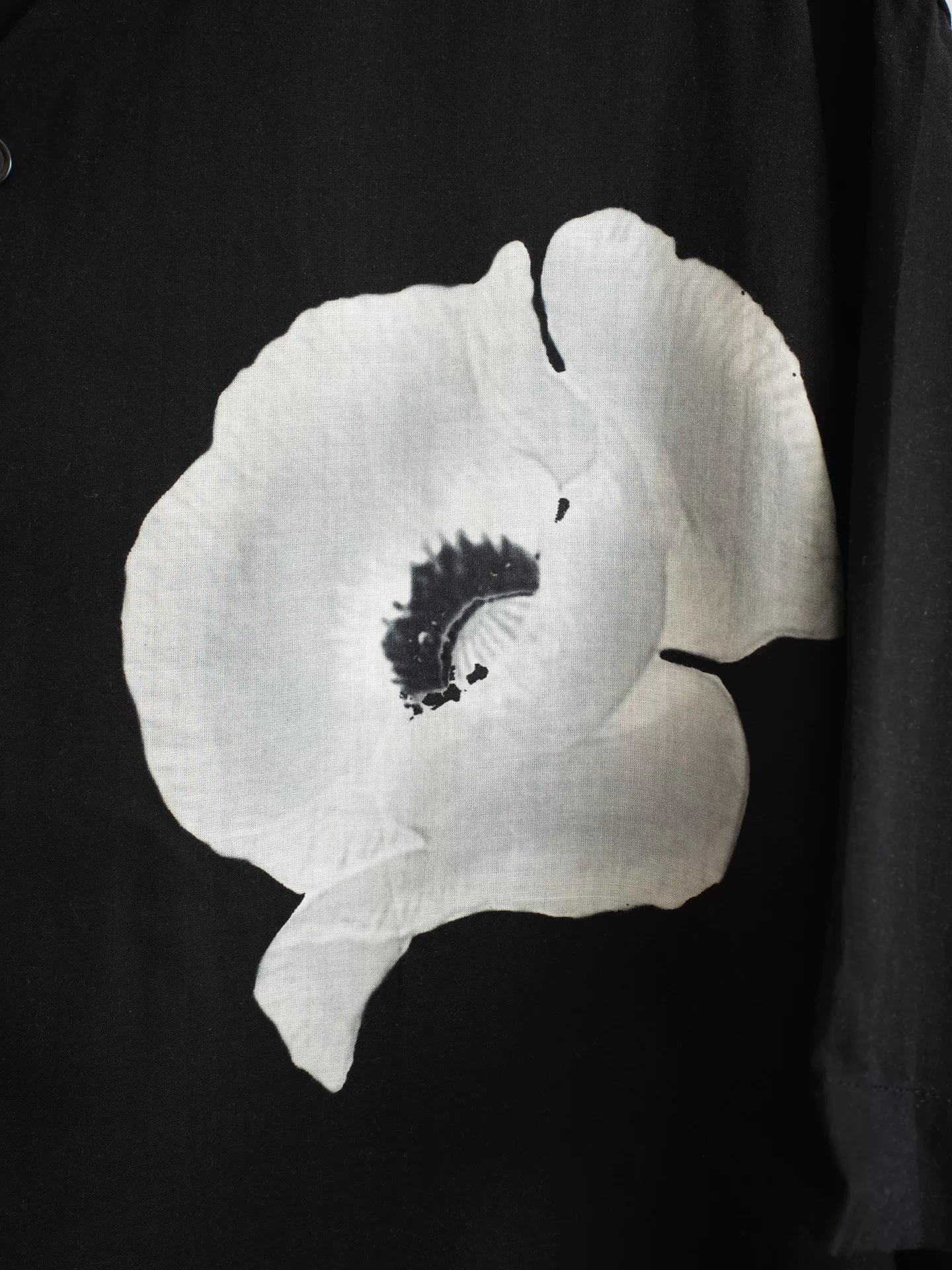 Yohji Yamamoto Ink Wash Floral Shirt — back