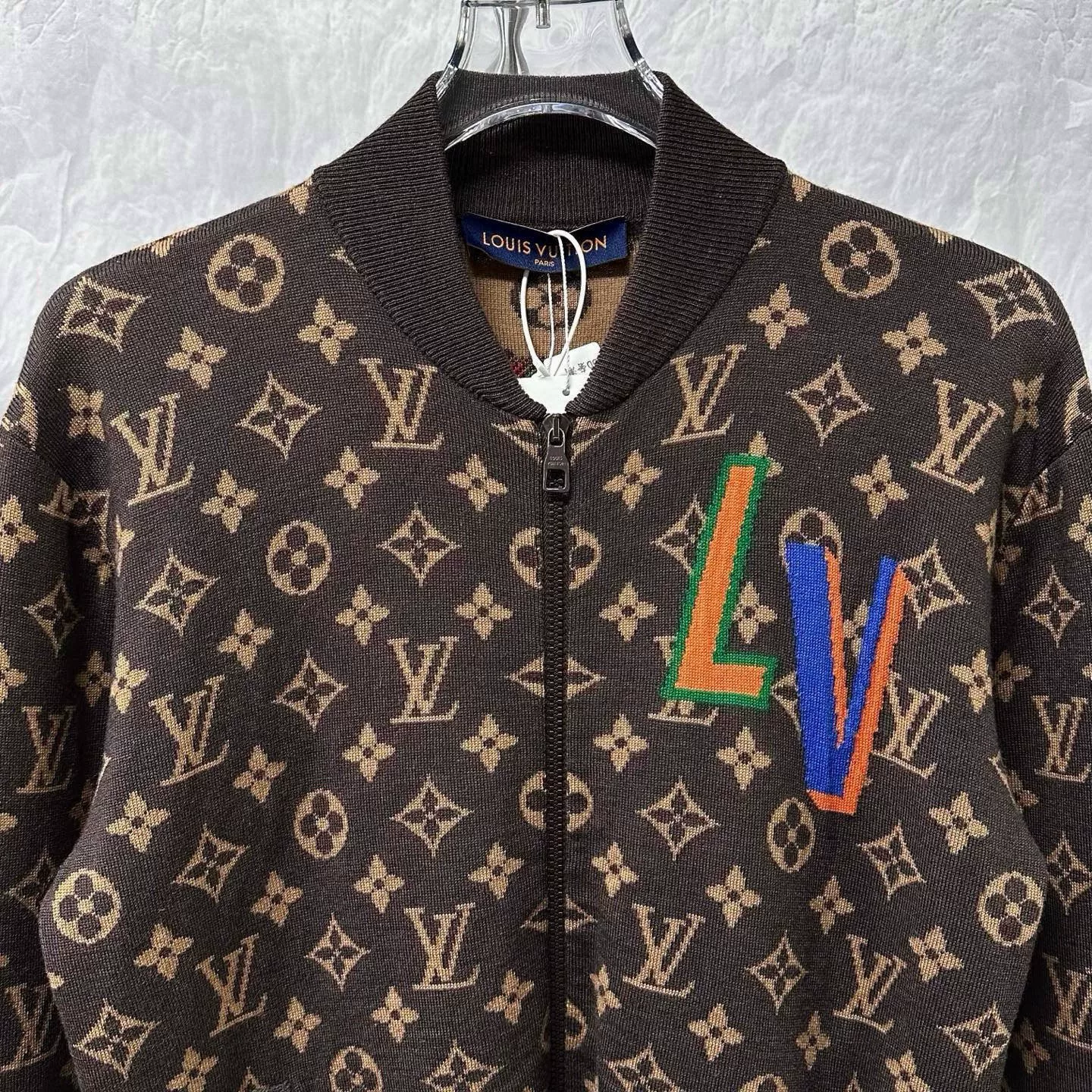 Louis Vuitton NBA Monogram Knit Jacket — front