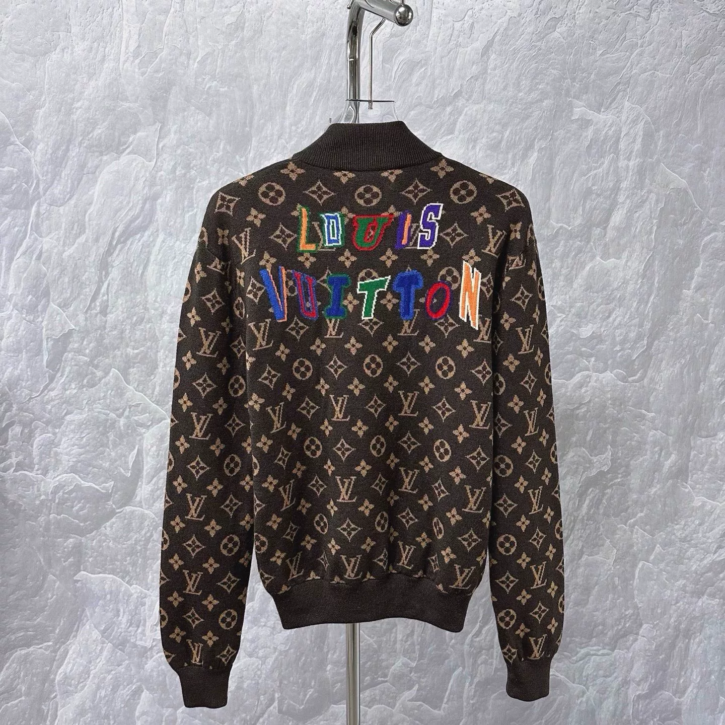 Louis Vuitton NBA Monogram Knit Jacket — back