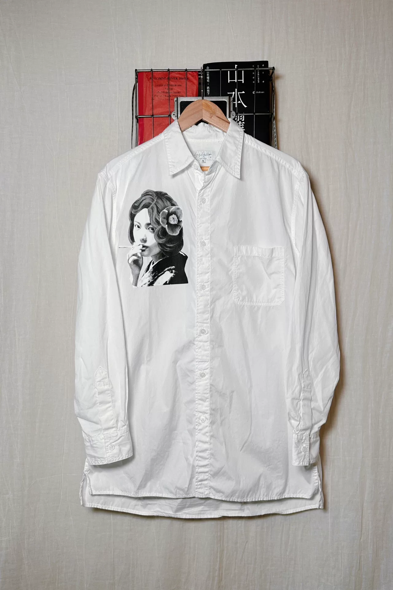 Yohji Yamamoto 21SS Smoking Woman White Shirt — front