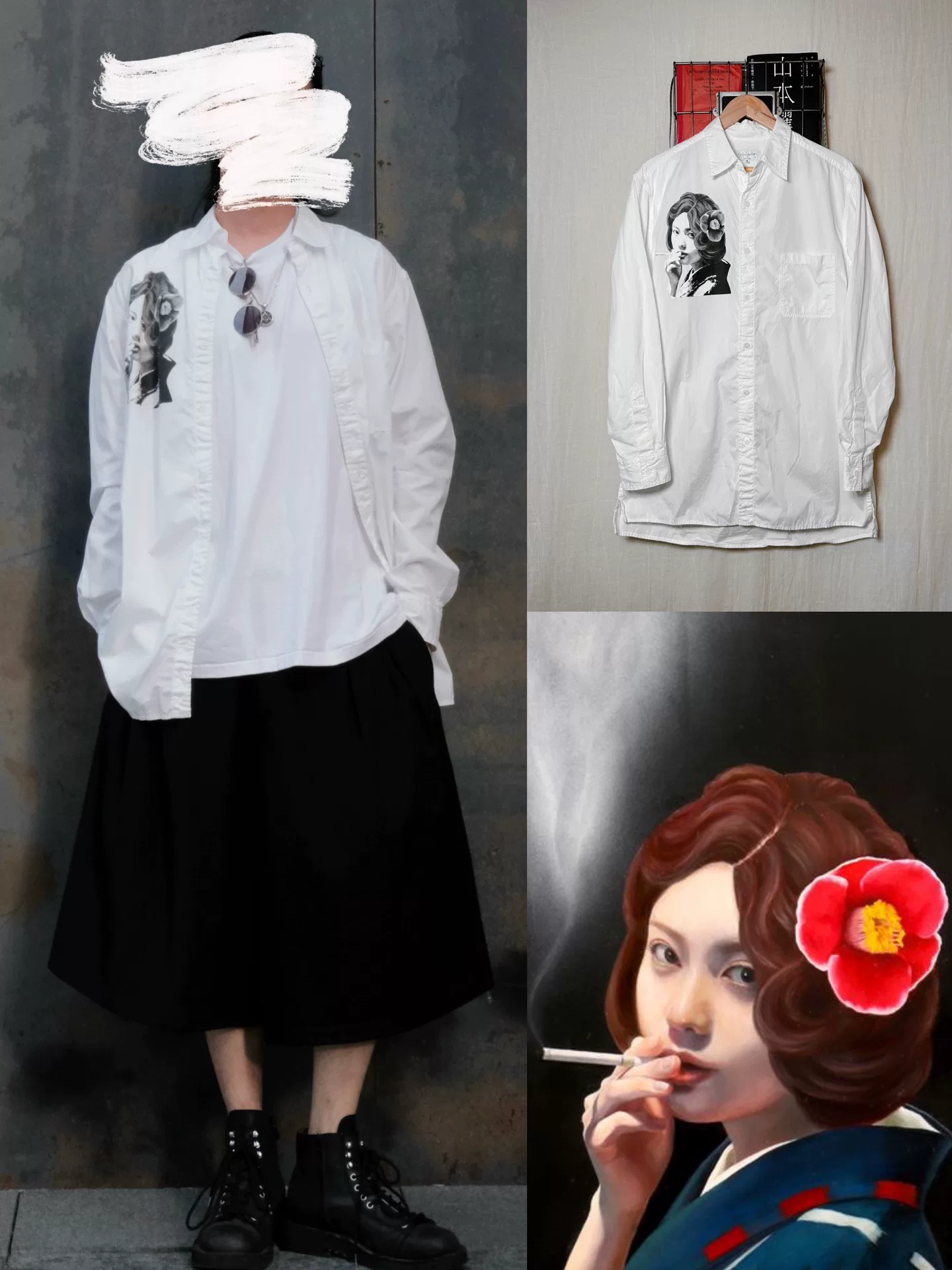 Yohji Yamamoto 21SS Smoking Woman White Shirt