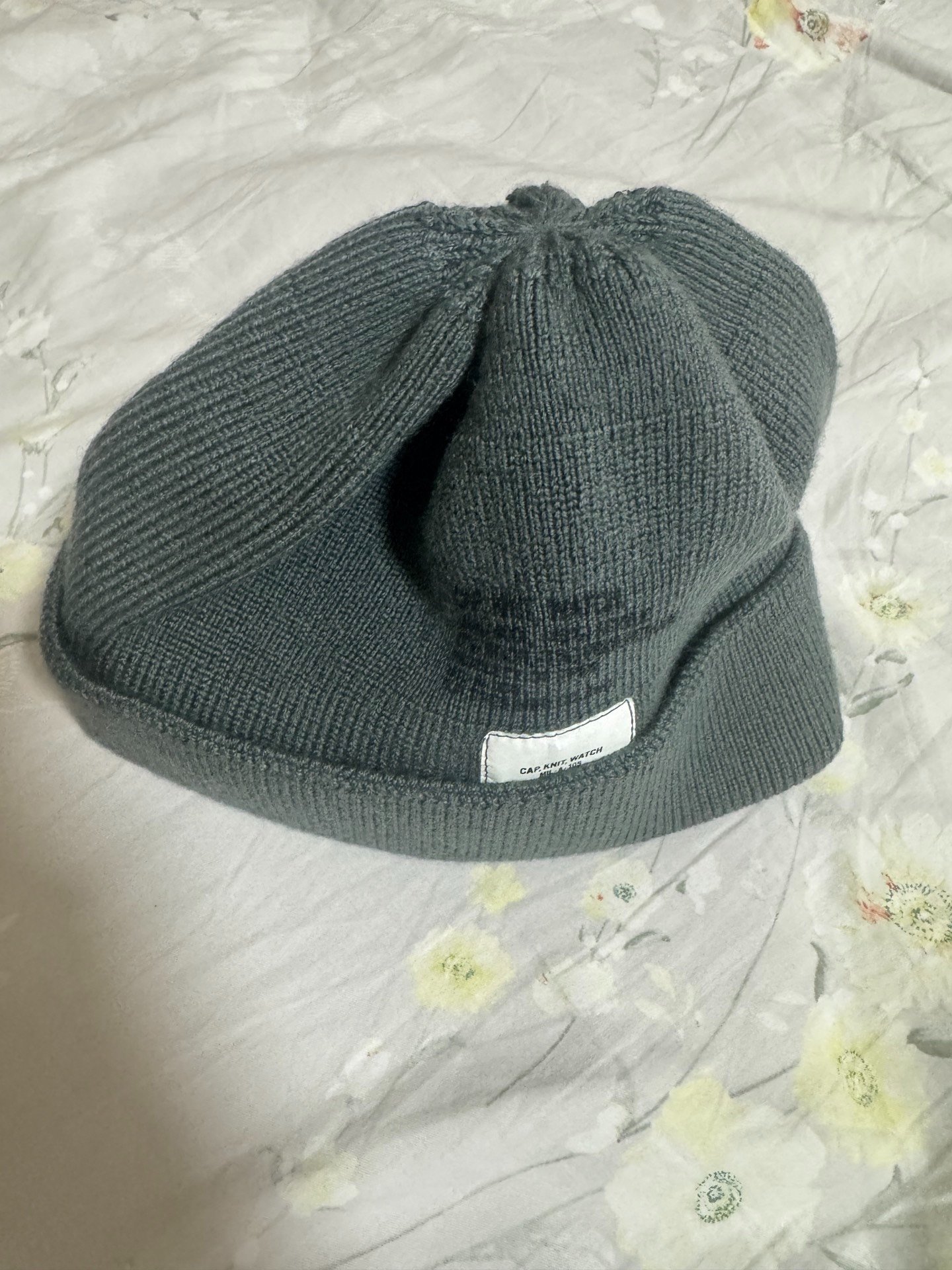 n.hoolywood 22AW Gray Knit Beanie — back