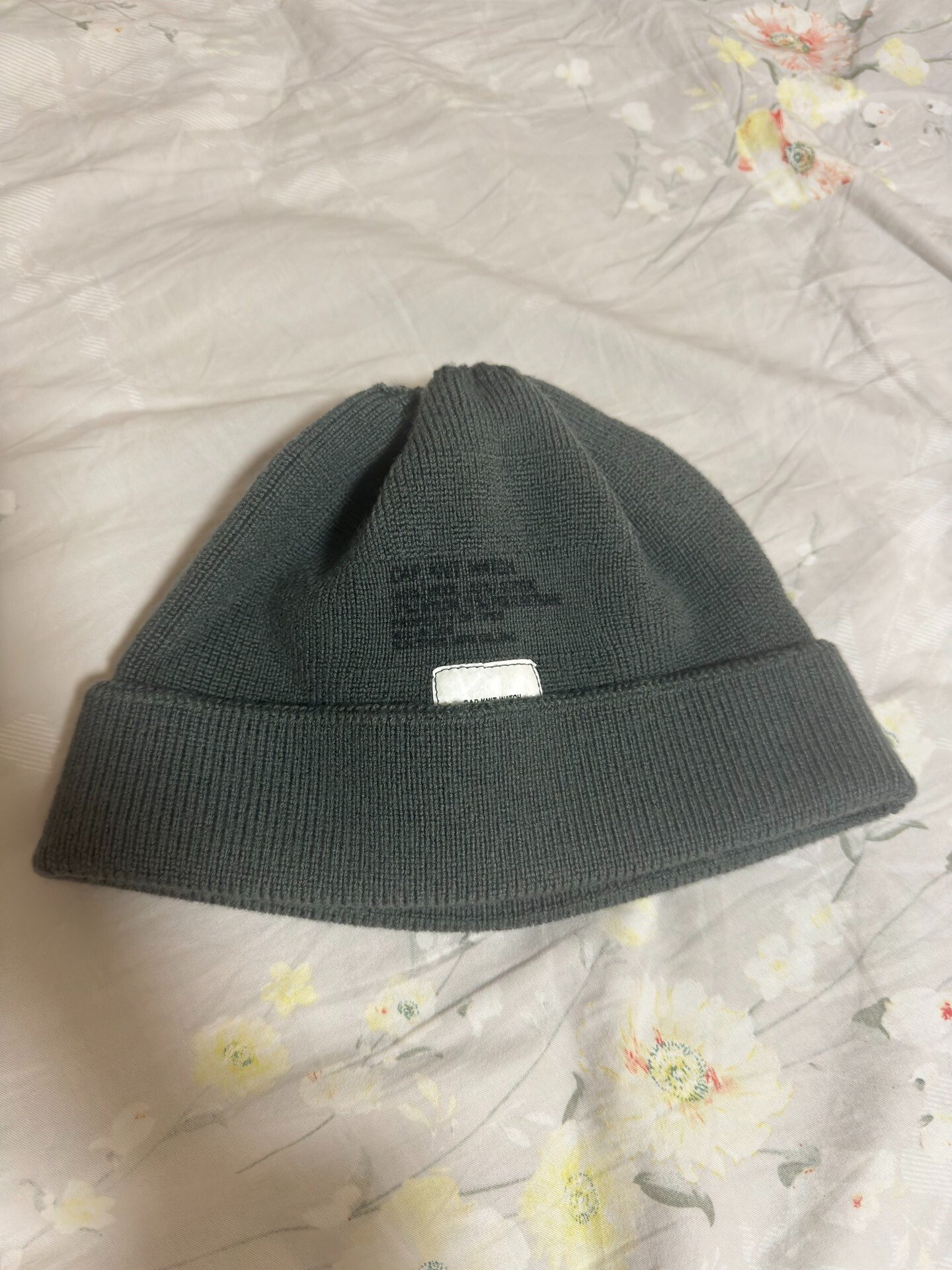 n.hoolywood 22AW Gray Knit Beanie
