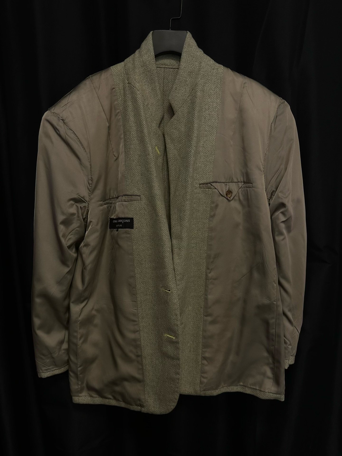 Comme des Garçons 91AW Reversible Wool Coat — front
