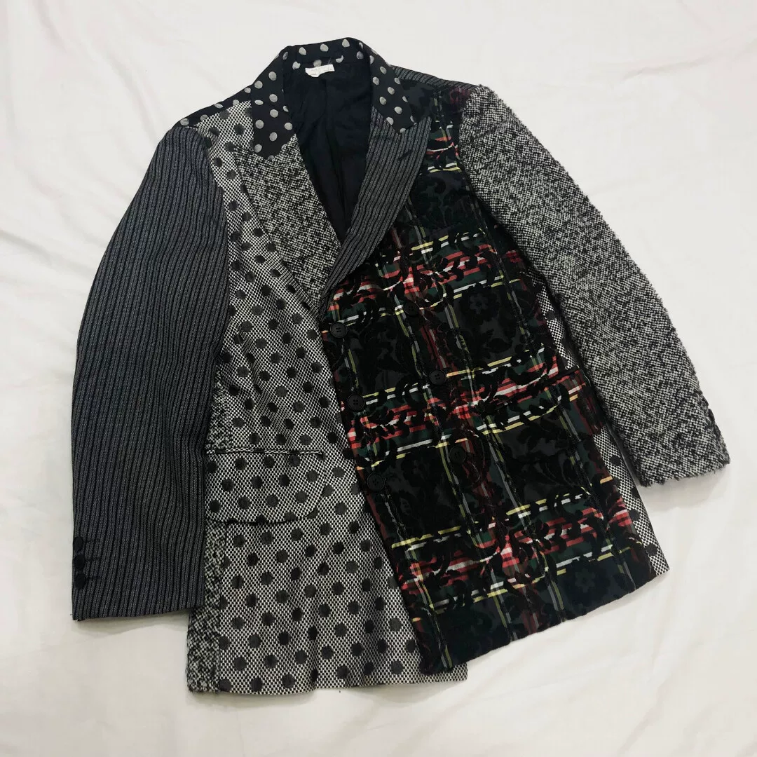 Comme des Garçons FW2012 Patchwork Runway Coat — front
