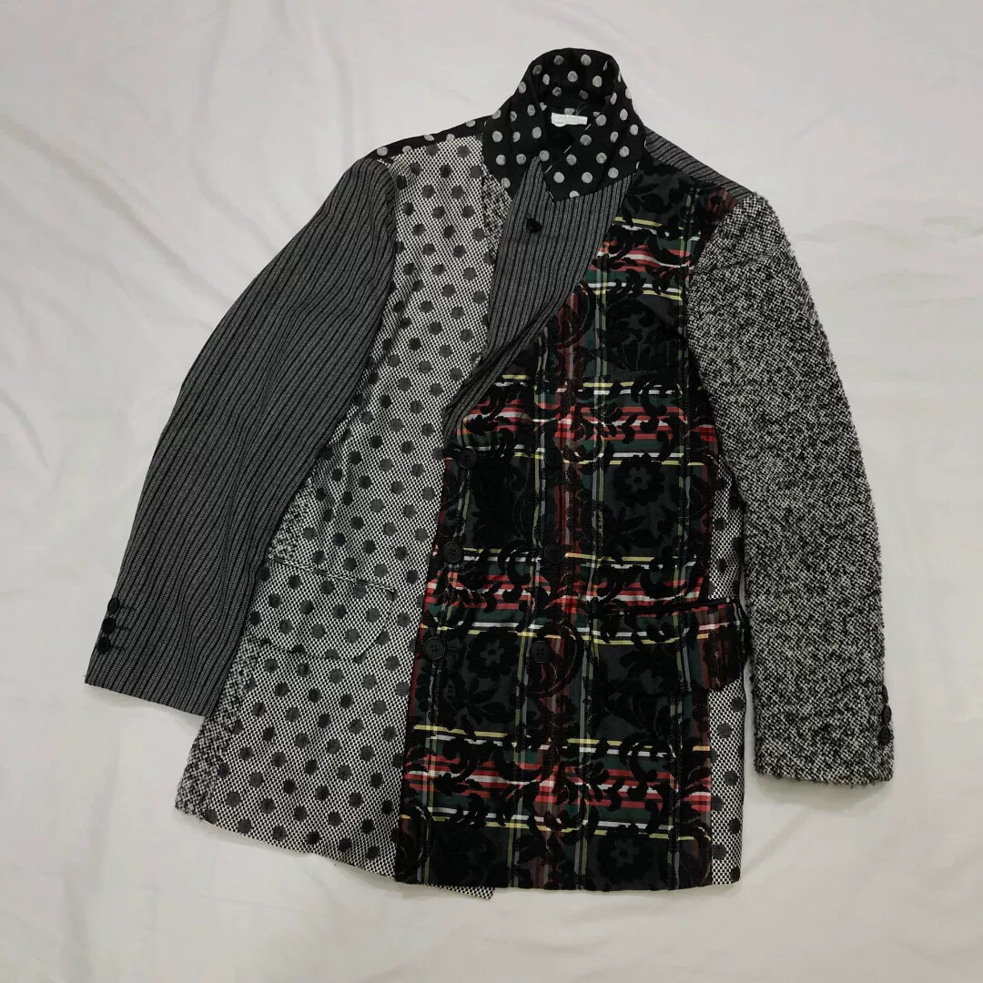 Comme des Garçons FW2012 Patchwork Runway Coat — back