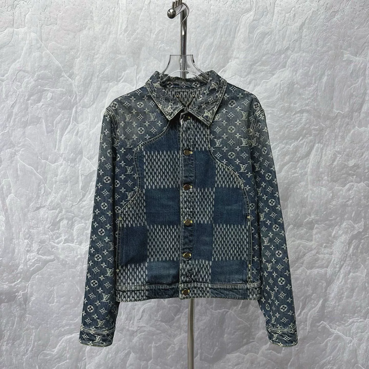 Louis Vuitton Nigo Monogram Patchwork Denim Jacket