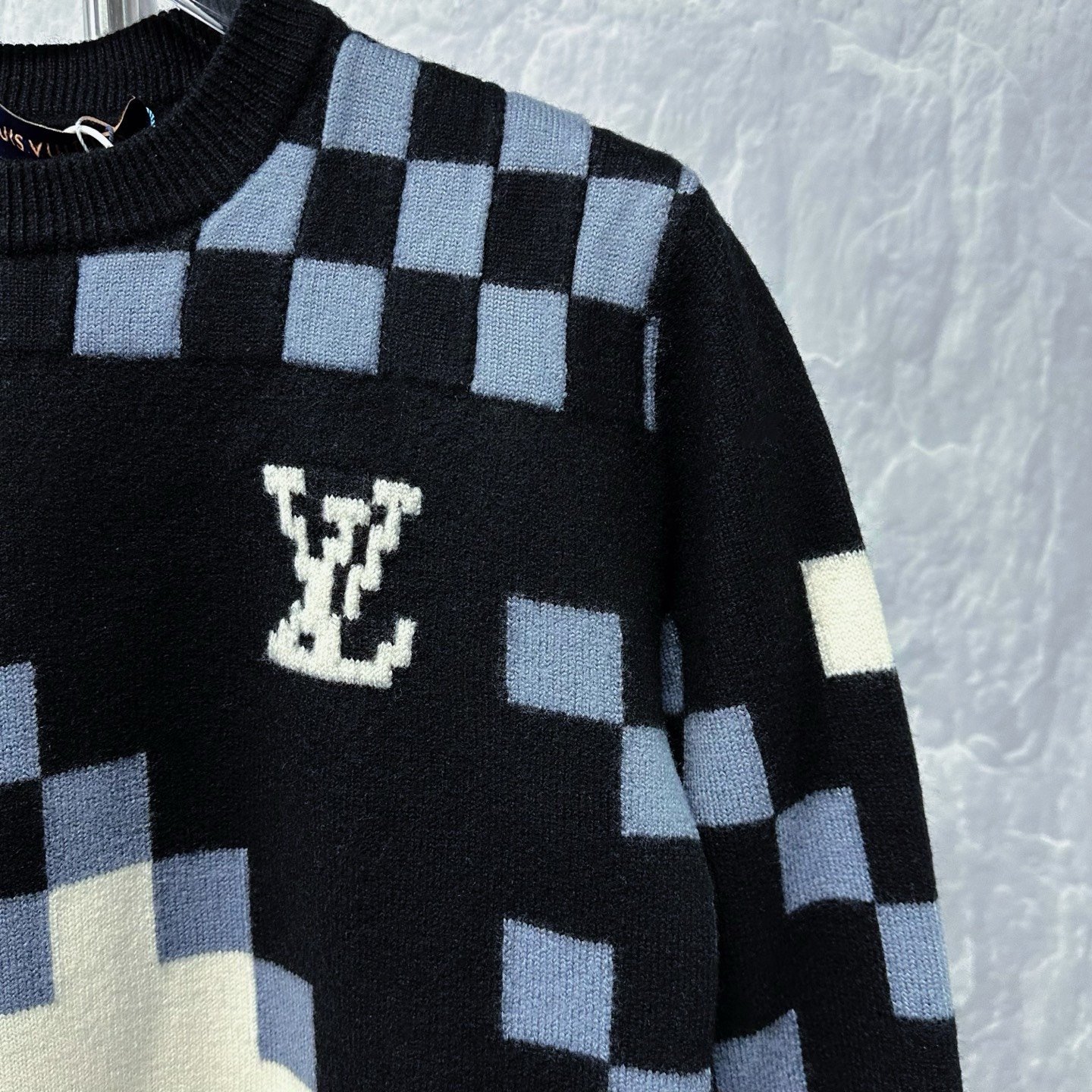 Louis Vuitton Checkerboard Wool Sweater XS — detail