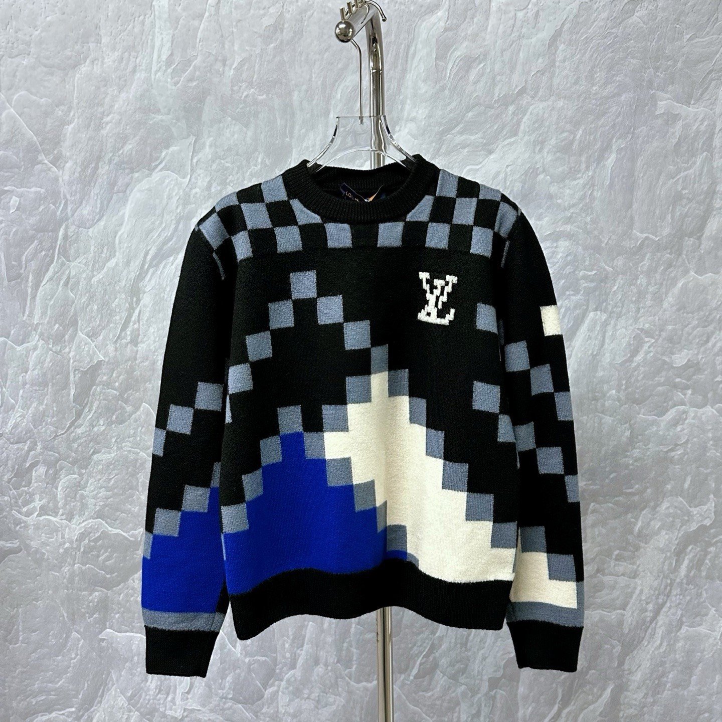 Louis Vuitton Checkerboard Wool Sweater XS — front