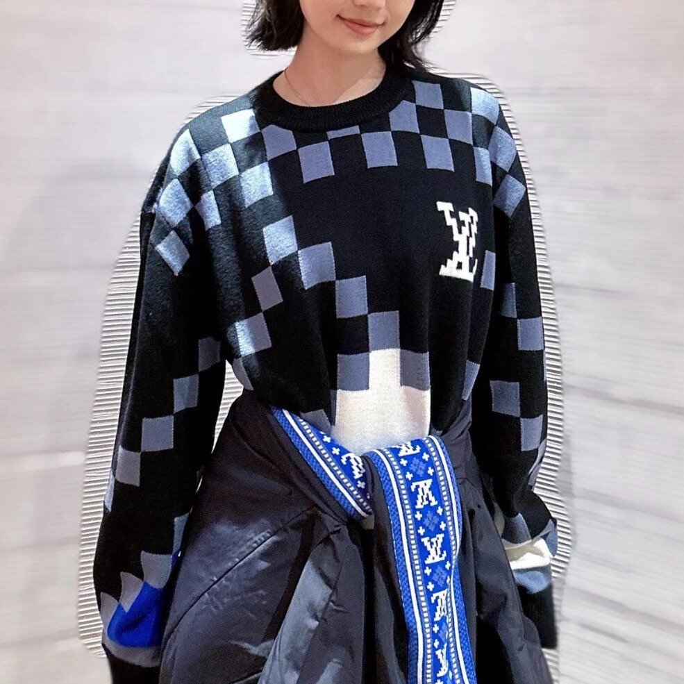 Louis Vuitton Checkerboard Wool Sweater XS