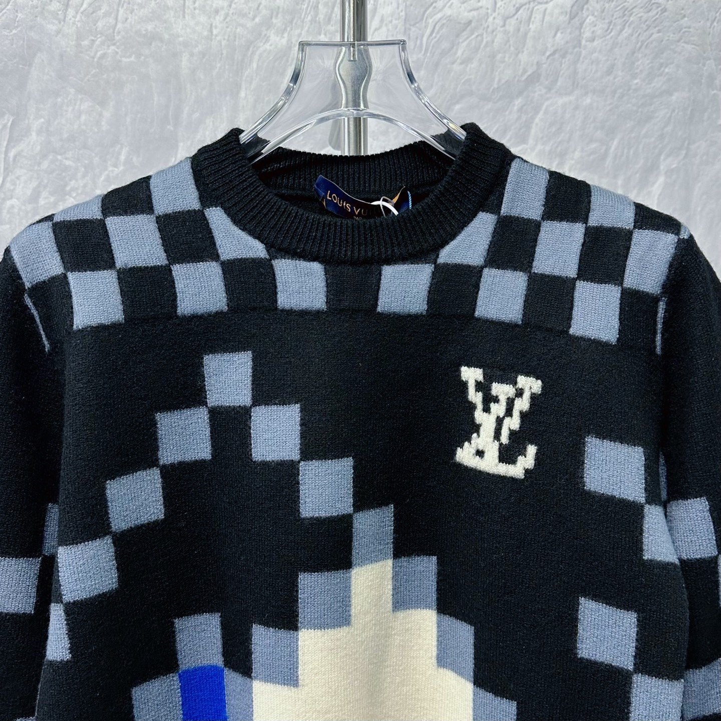 Louis Vuitton Checkerboard Wool Sweater XS — back