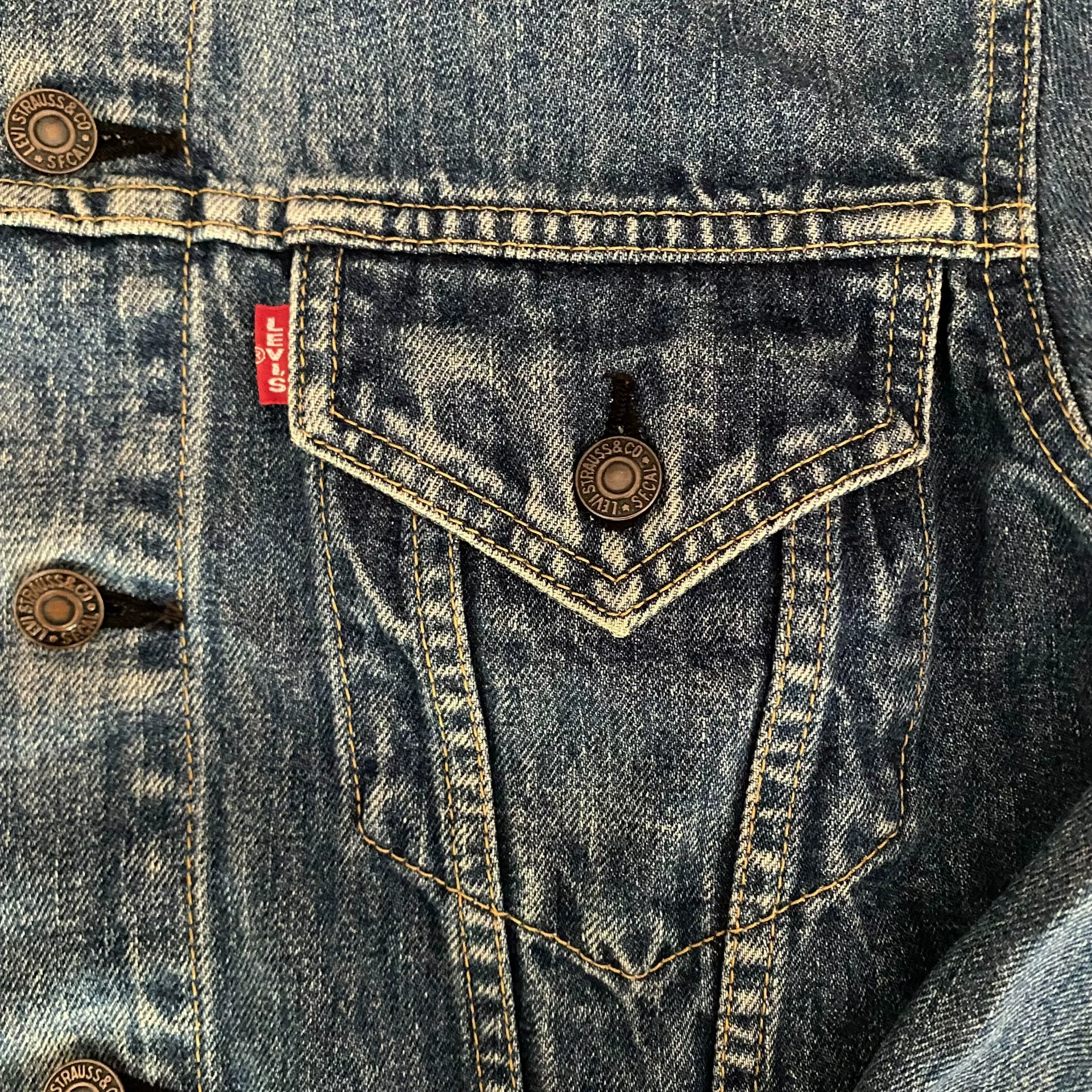 Levi's LVC71557 J30 Vintage Denim Jacket — label