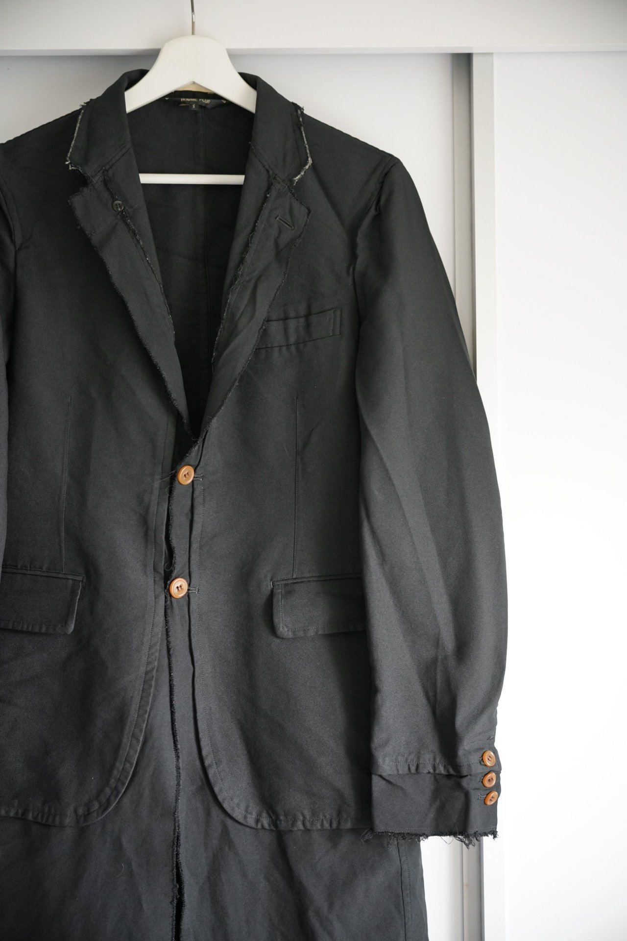Comme des Garçons 17SS Fake Double Coat — back