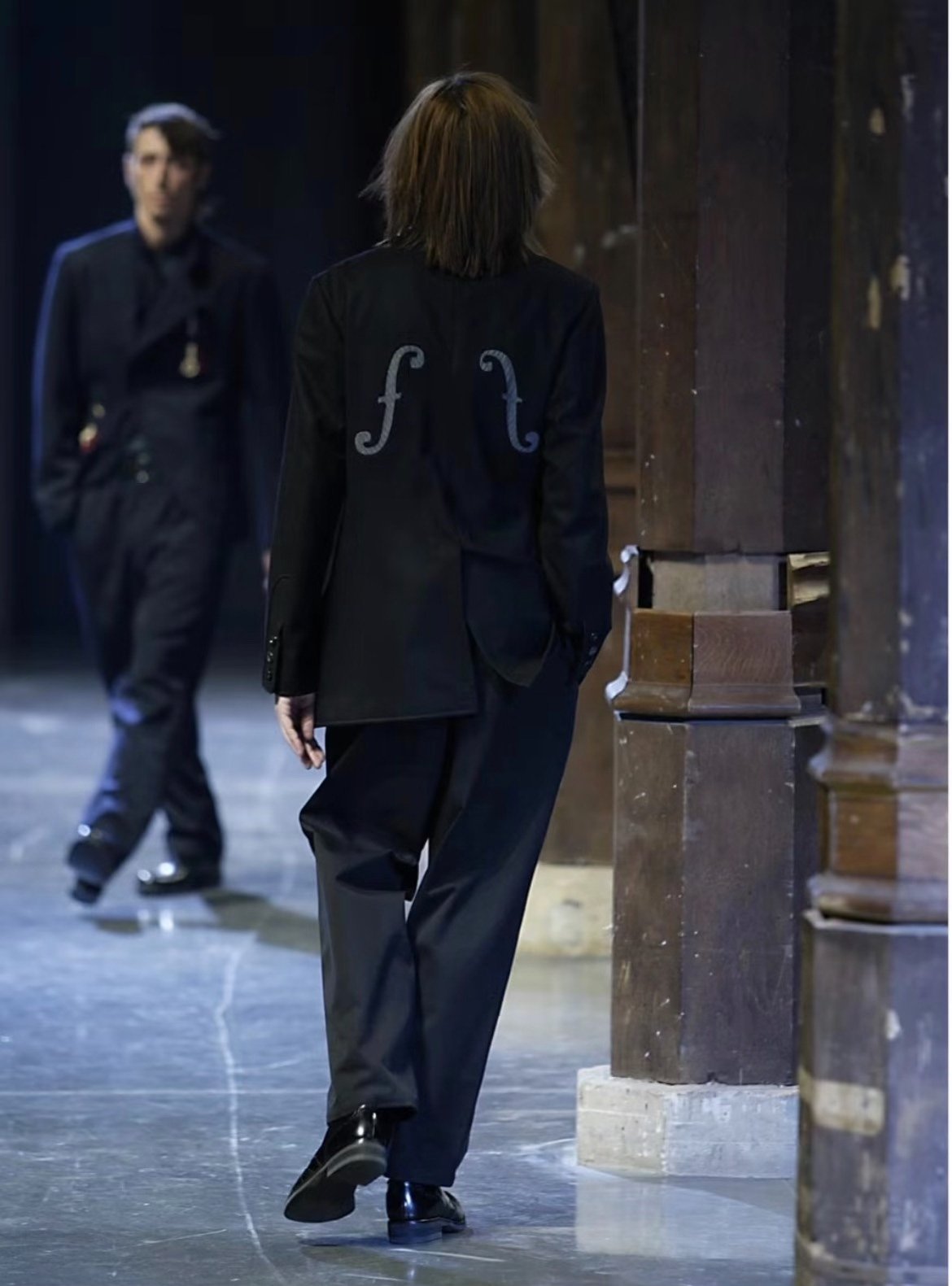 Yohji Yamamoto 06AW Baroque Note Coat — label