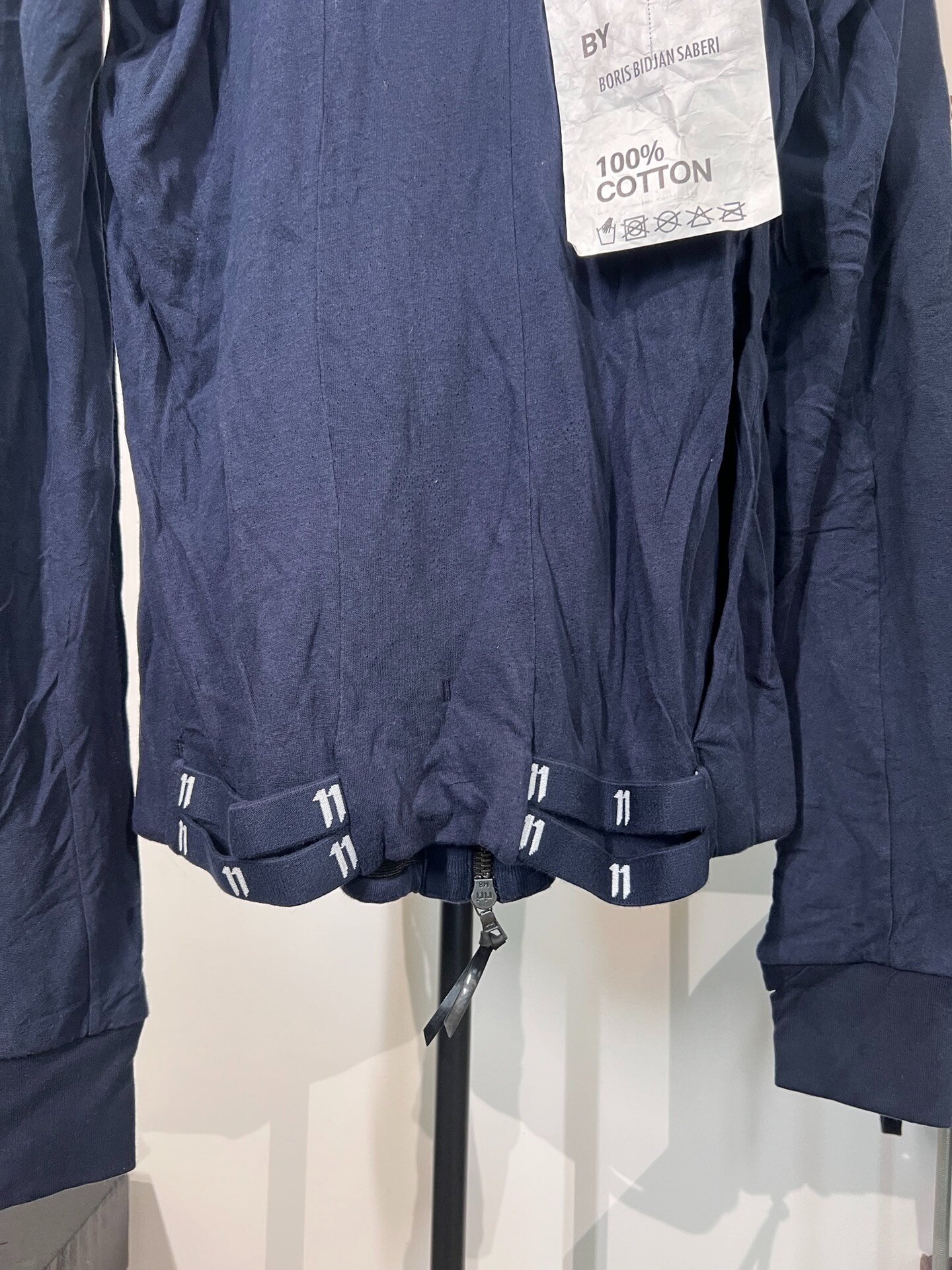 Boris Bidjan Saberi 11by BBS Hooded Zip Sweatshirt — back