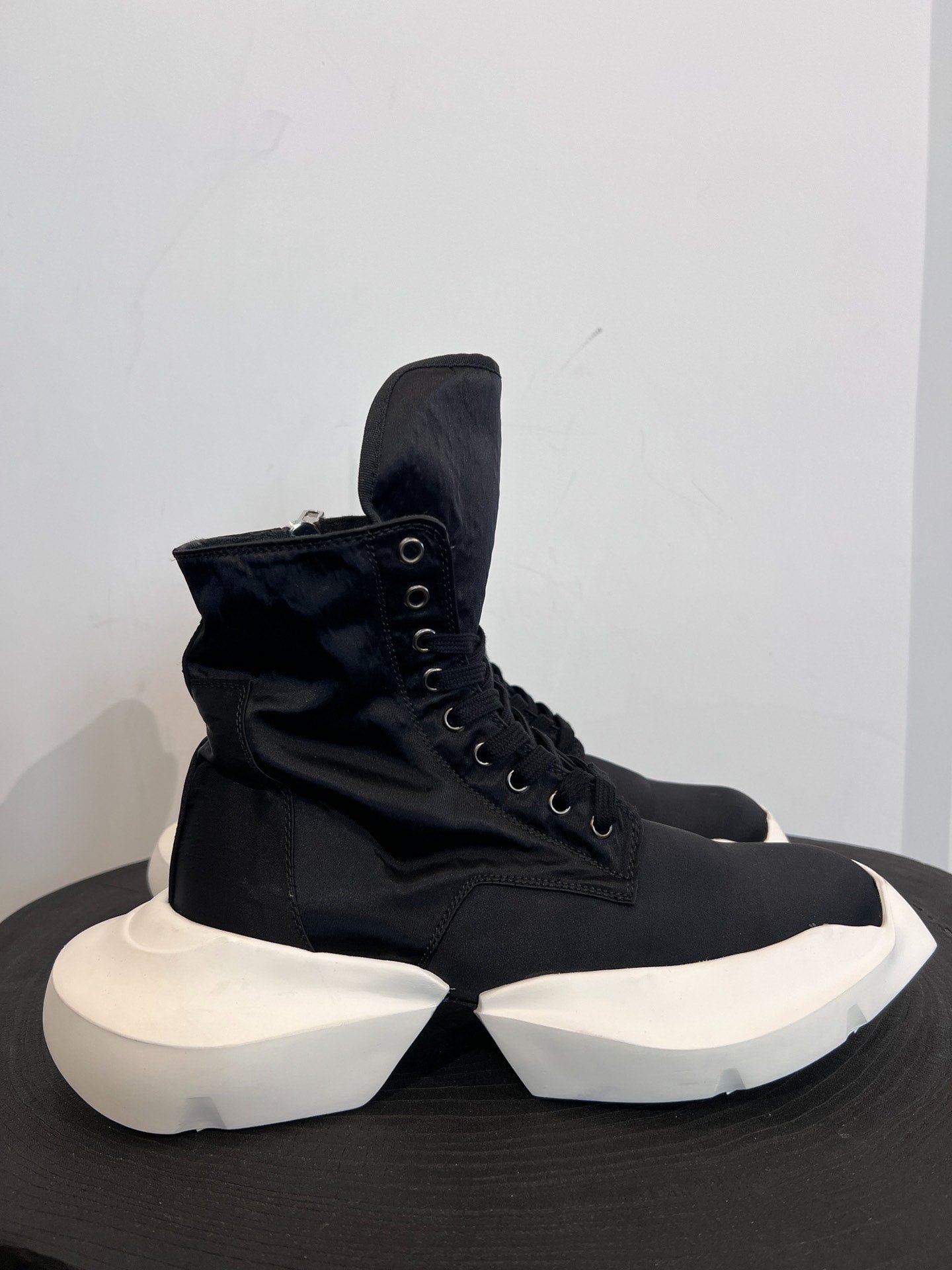 Rick Owens Drkshdw Nylon High-Top Sneakers — front