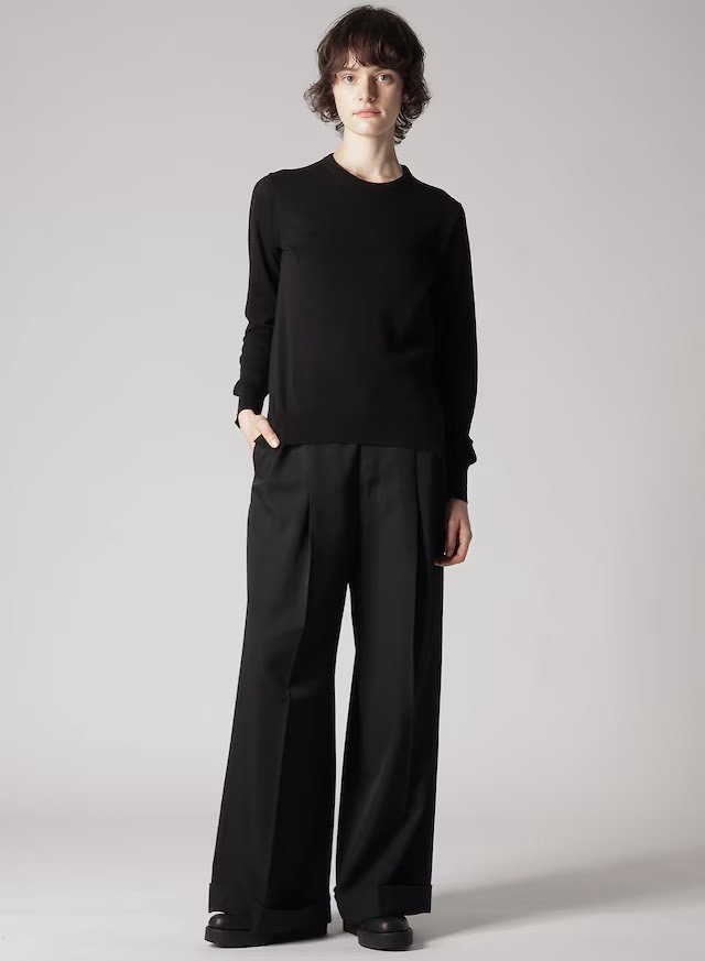 Yohji Yamamoto Hand-Embroidered Cotton Sweater — detail
