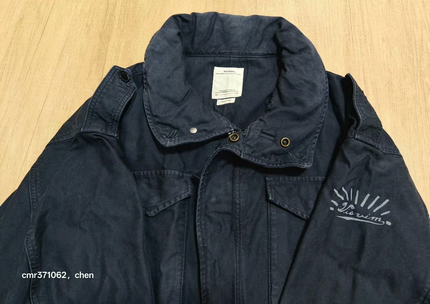 visvim 20SS Bickle Damaged Jacket — detail
