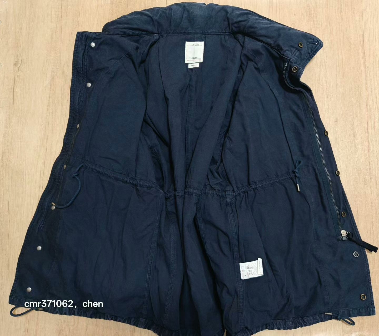 visvim 20SS Bickle Damaged Jacket — label