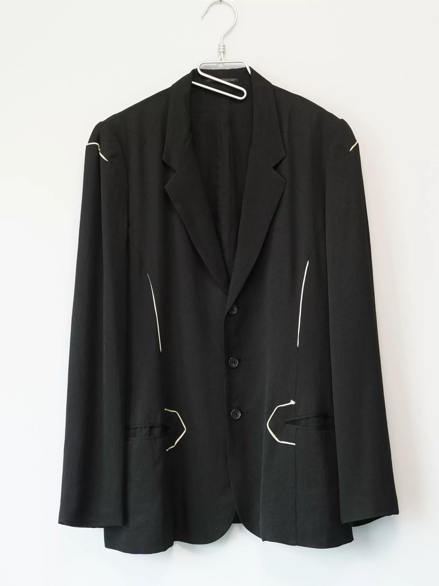 Yohji Yamamoto 97SS White Stitch Jacket