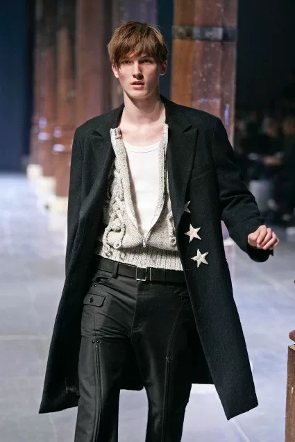 Yohji Yamamoto 06AW Star Embroidery Coat — front