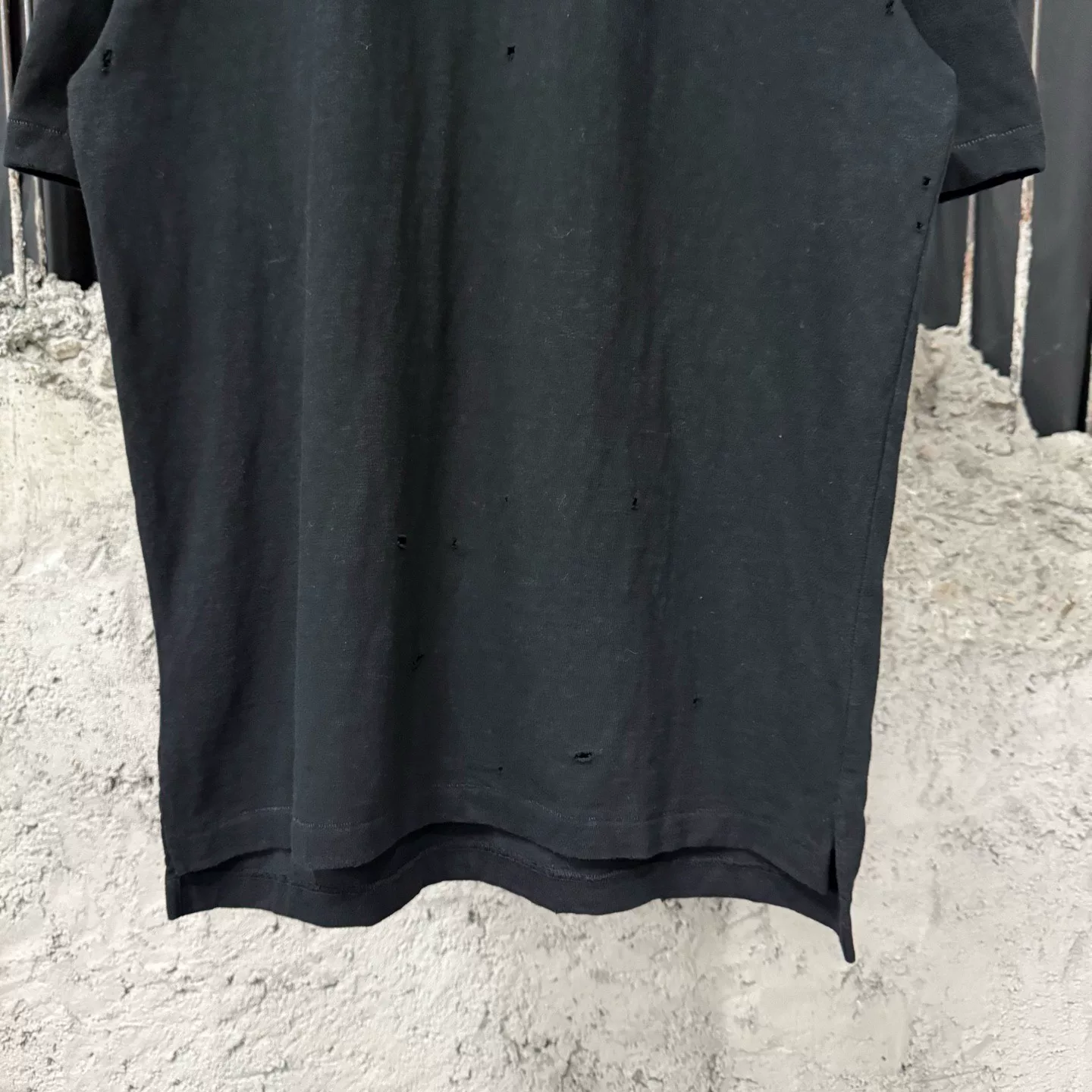 Dior Distressed Slogan Short-Sleeve T-Shirt — back