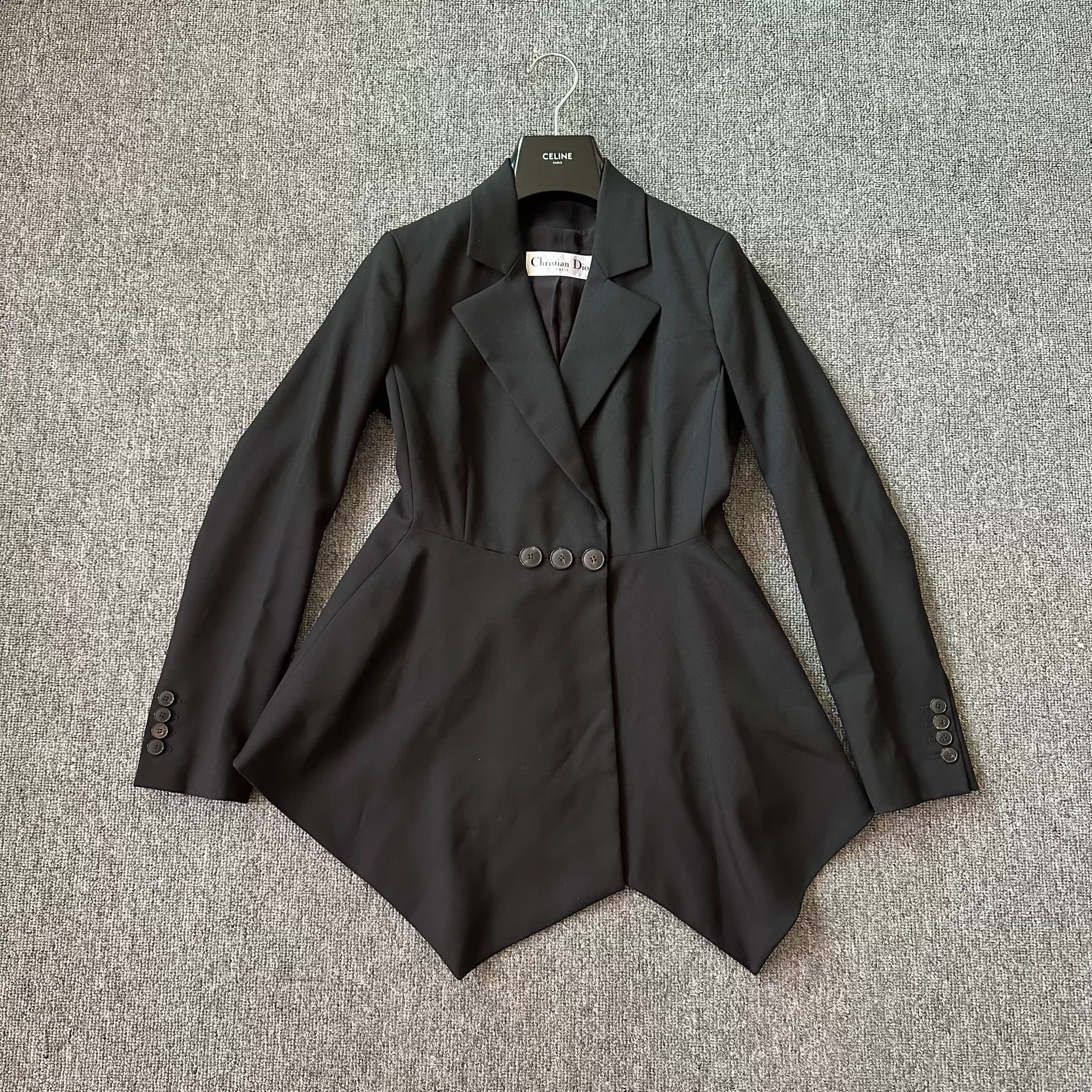 Dior Structured Waist Button Blazer