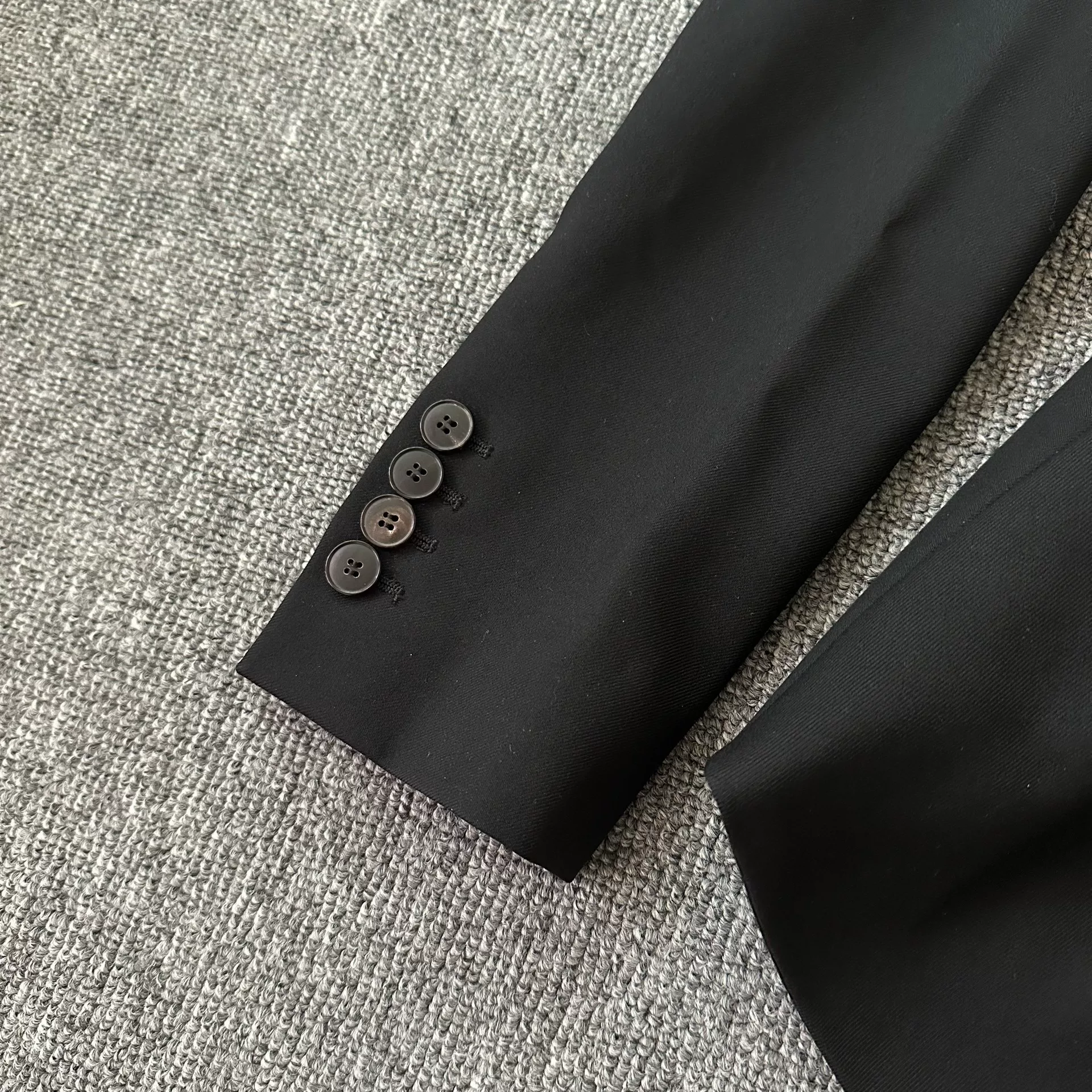 Dior Structured Waist Button Blazer — detail