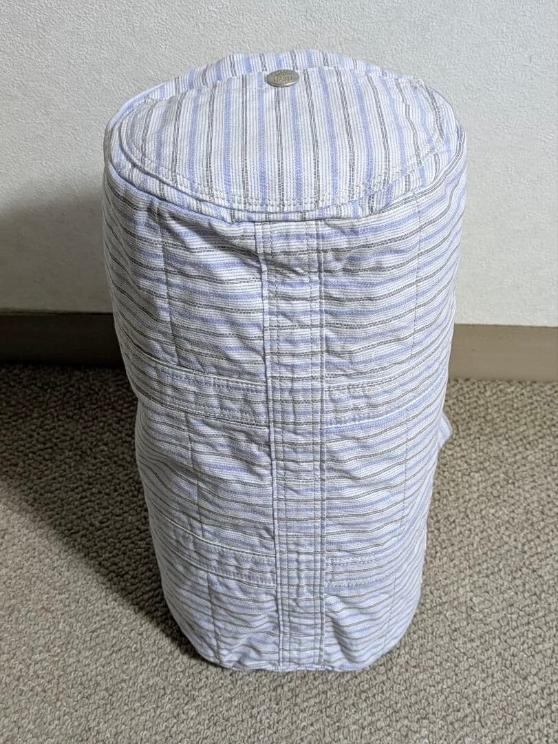 PORTER 70th Anniv White Blue Striped Mini — back