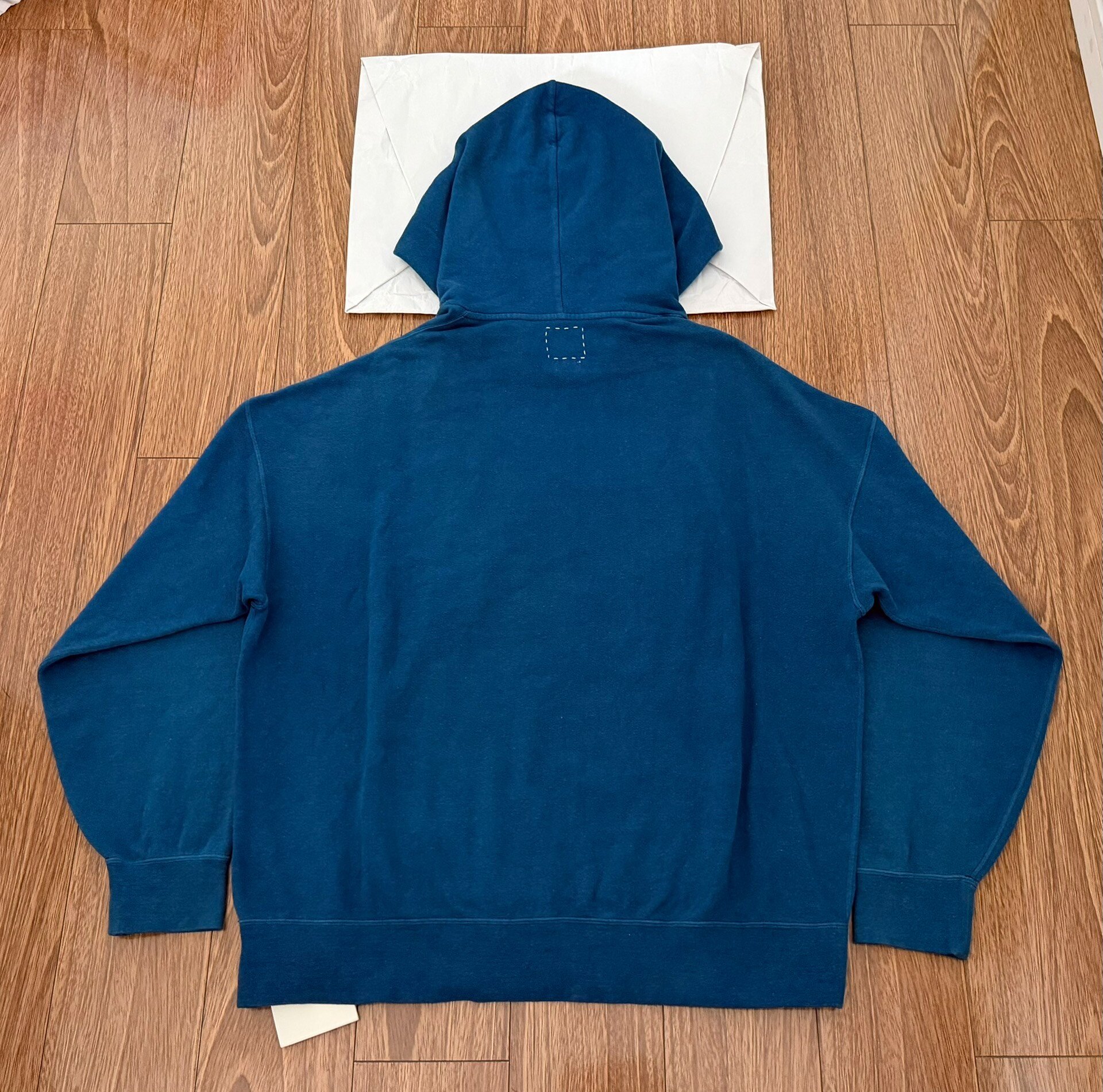 Visvim Amplus Indigo Hoodie — front