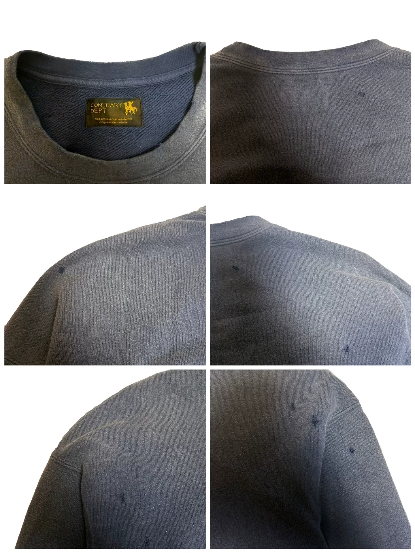 visvim 22AW Contrary Dept Jumbo SB Sweat 3/4 — label