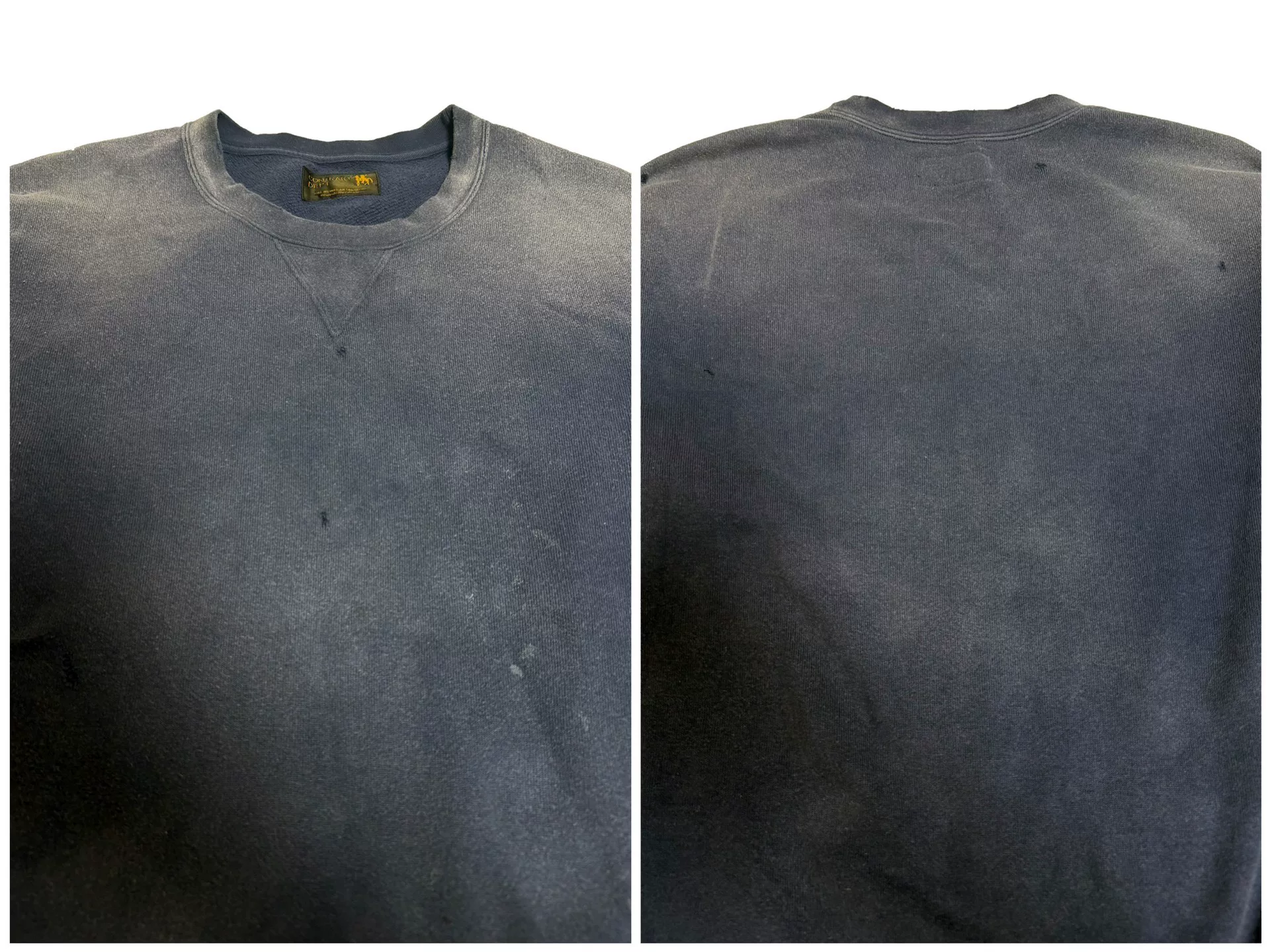 visvim 22AW Contrary Dept Jumbo SB Sweat 3/4 — detail