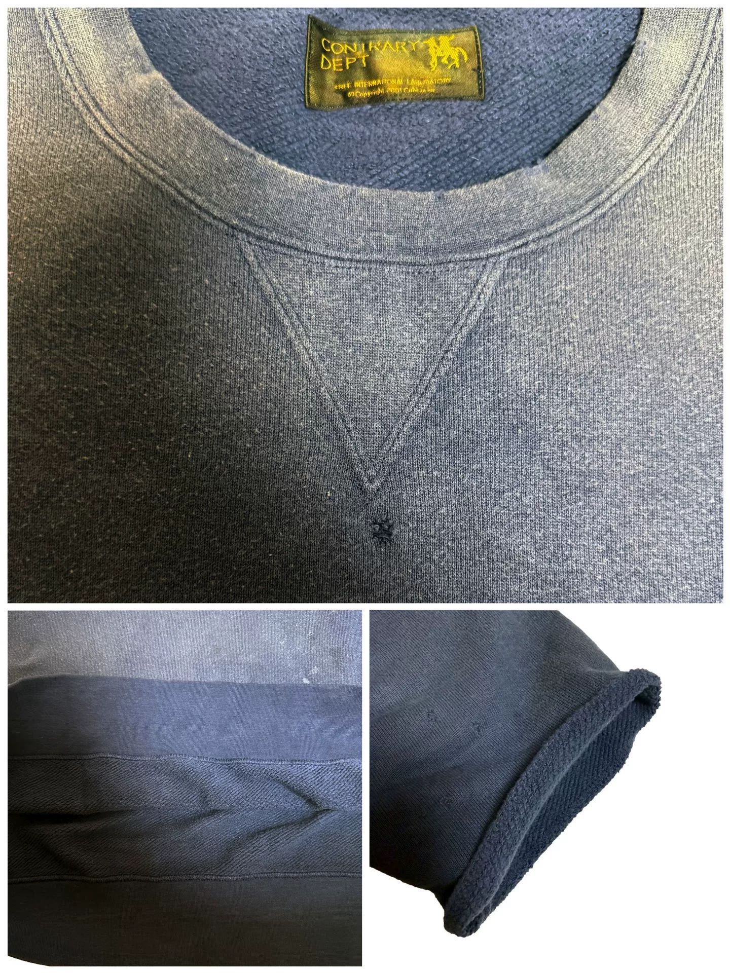 visvim 22AW Contrary Dept Jumbo SB Sweat 3/4 — back
