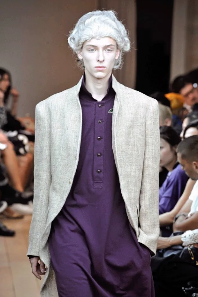 Yohji Yamamoto 11SS Tweed Linen Suit — detail