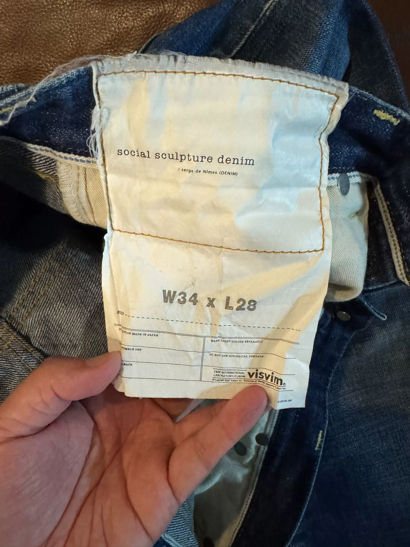 visvim 10 D5 Jeans W34L28 — back