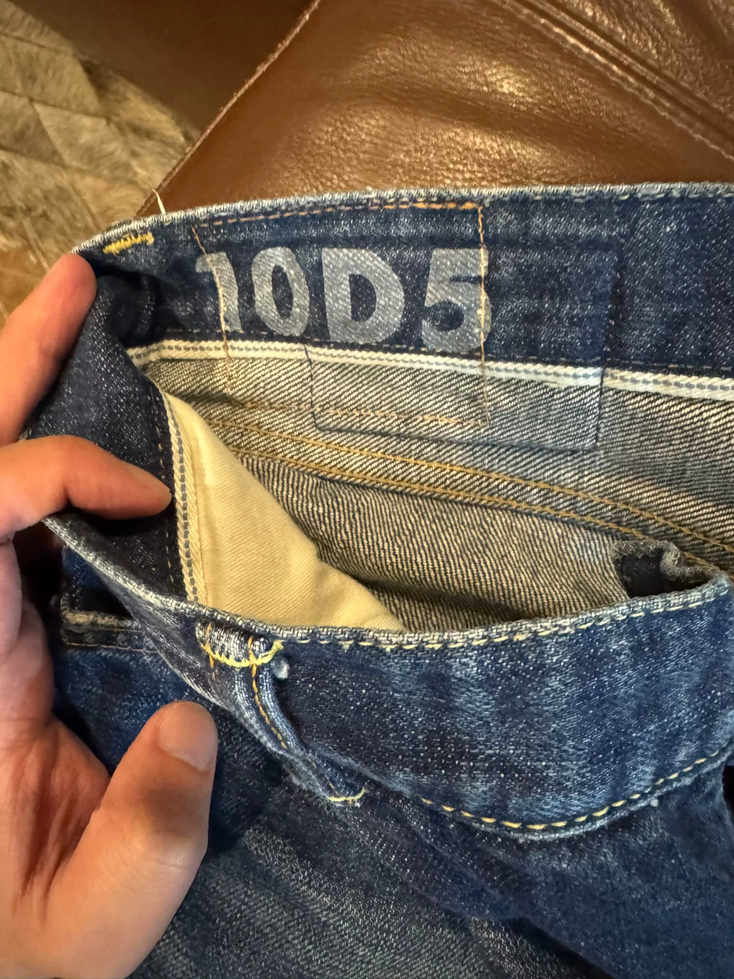 visvim 10 D5 Jeans W34L28 — detail